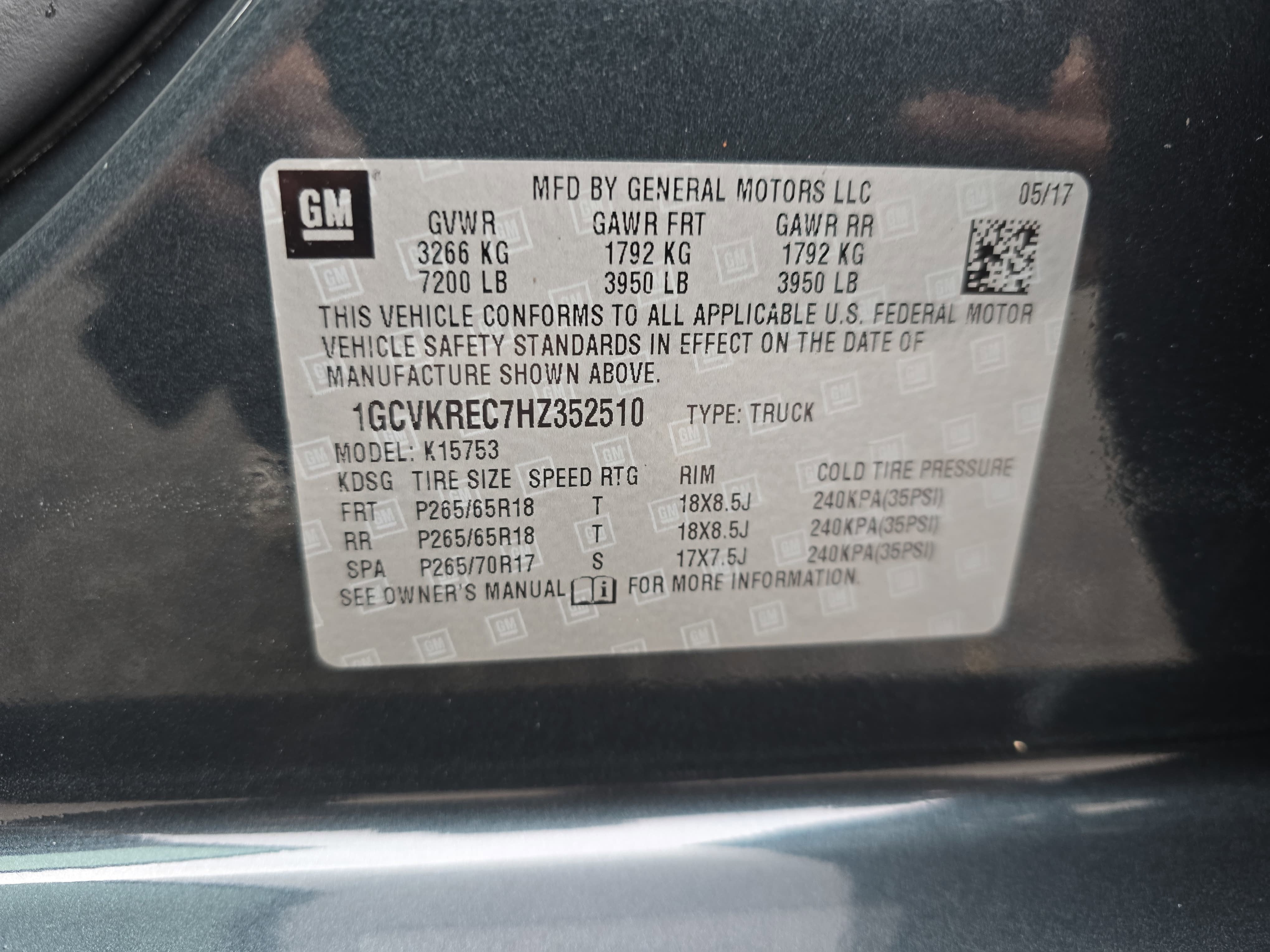 2017 Chevrolet Silverado 1500 LT