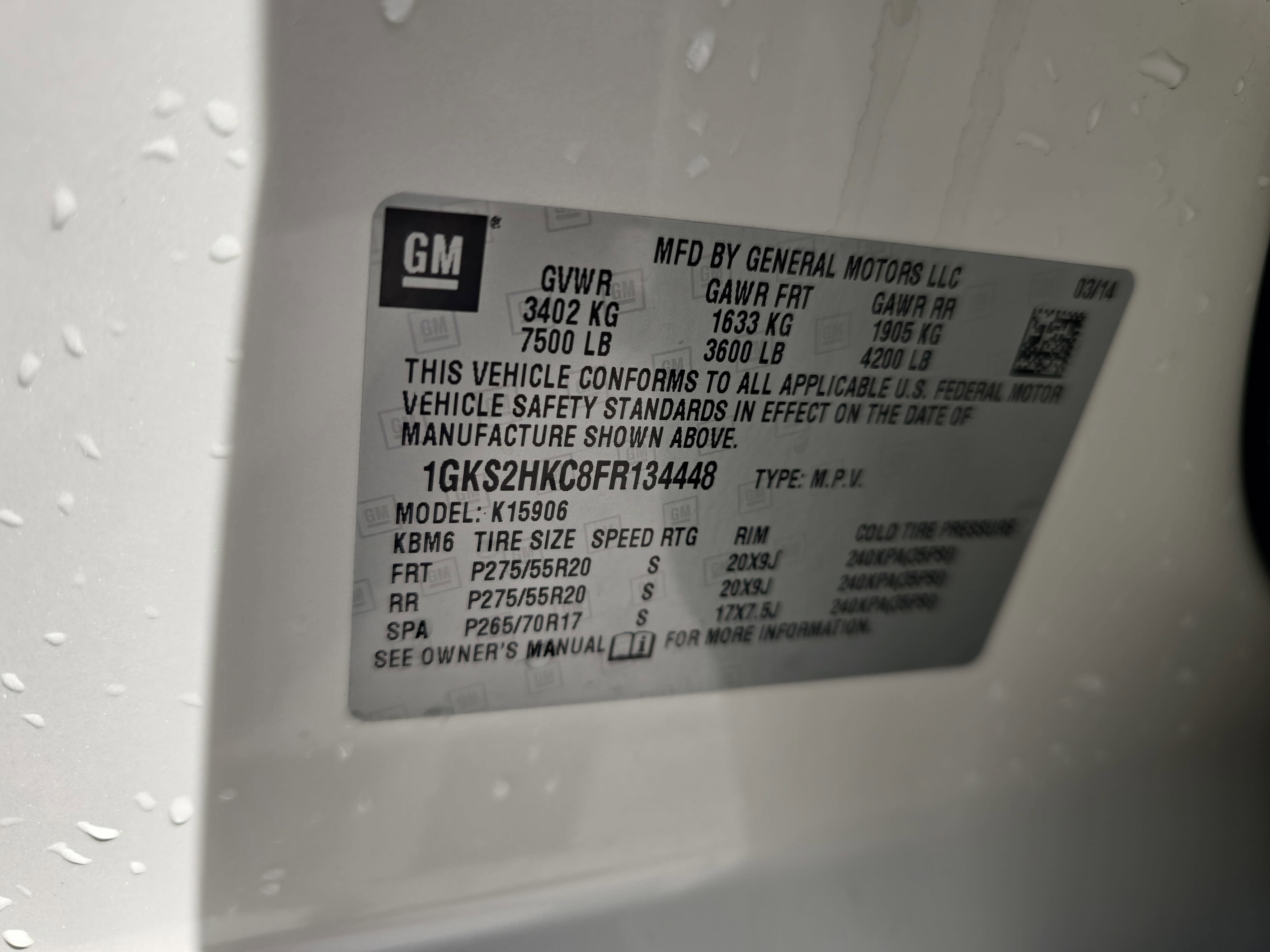 2015 GMC Yukon XL SLT