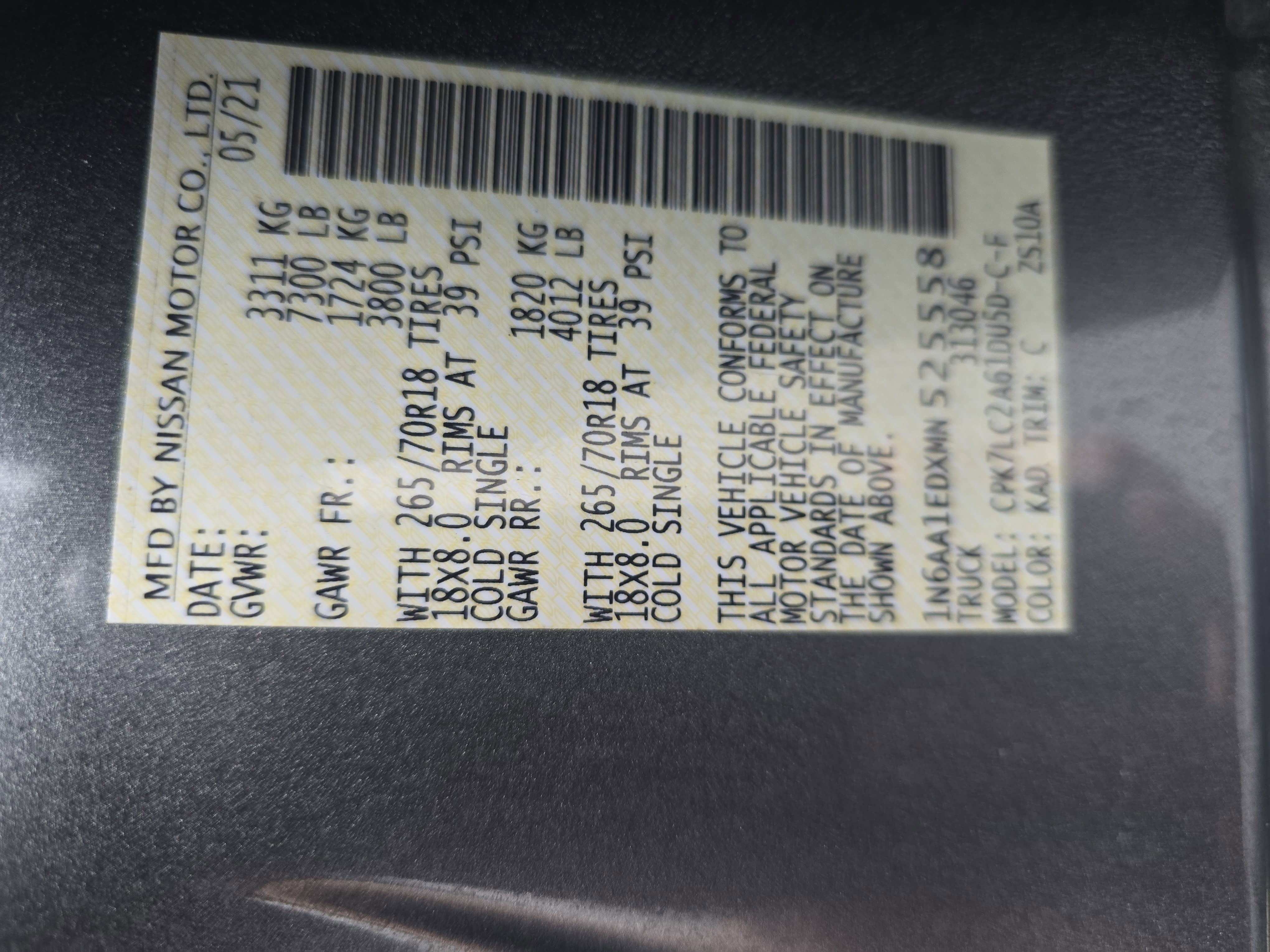 2021 Nissan Titan SV