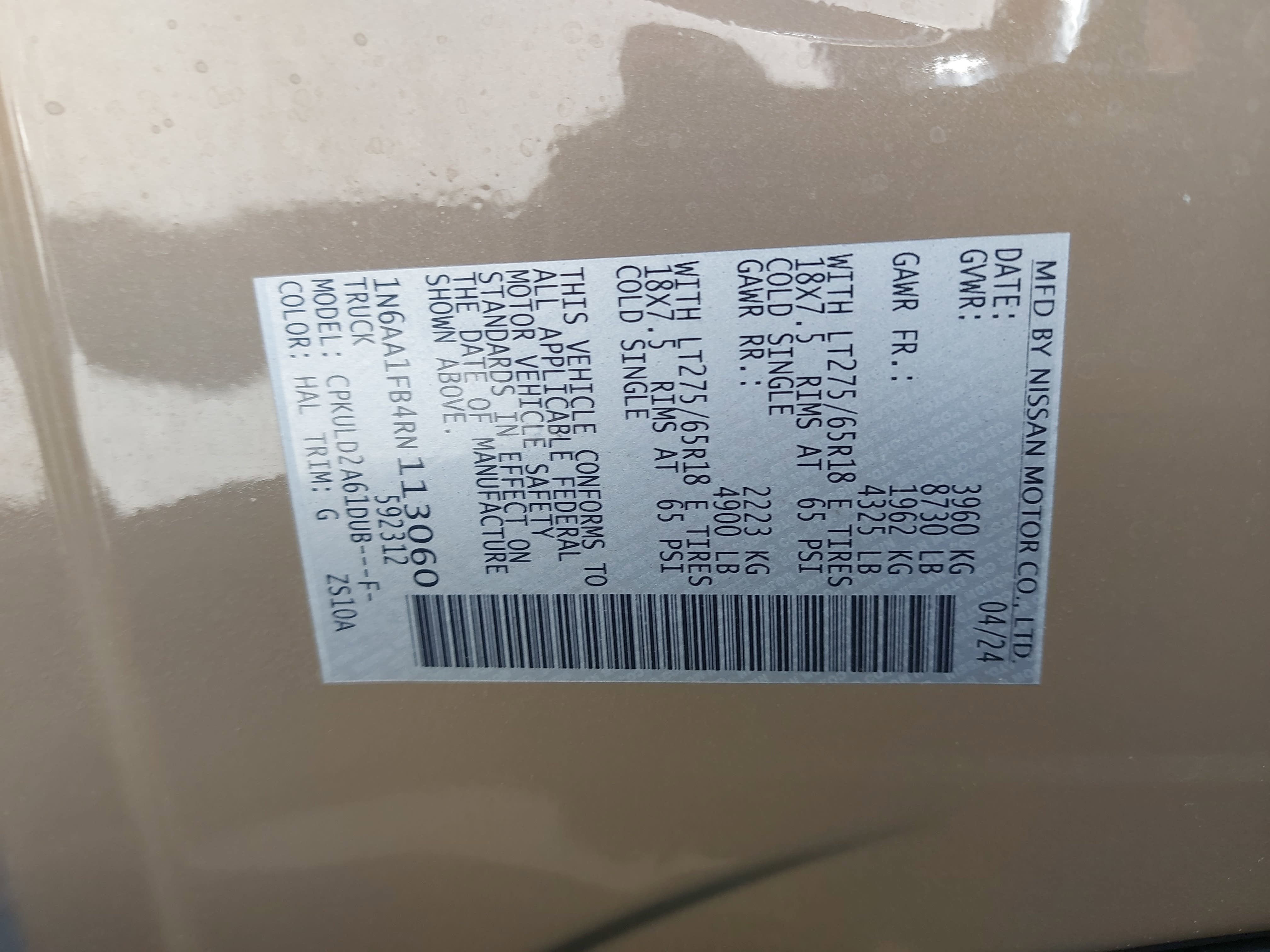 2024 Nissan Titan XD PRO-4X