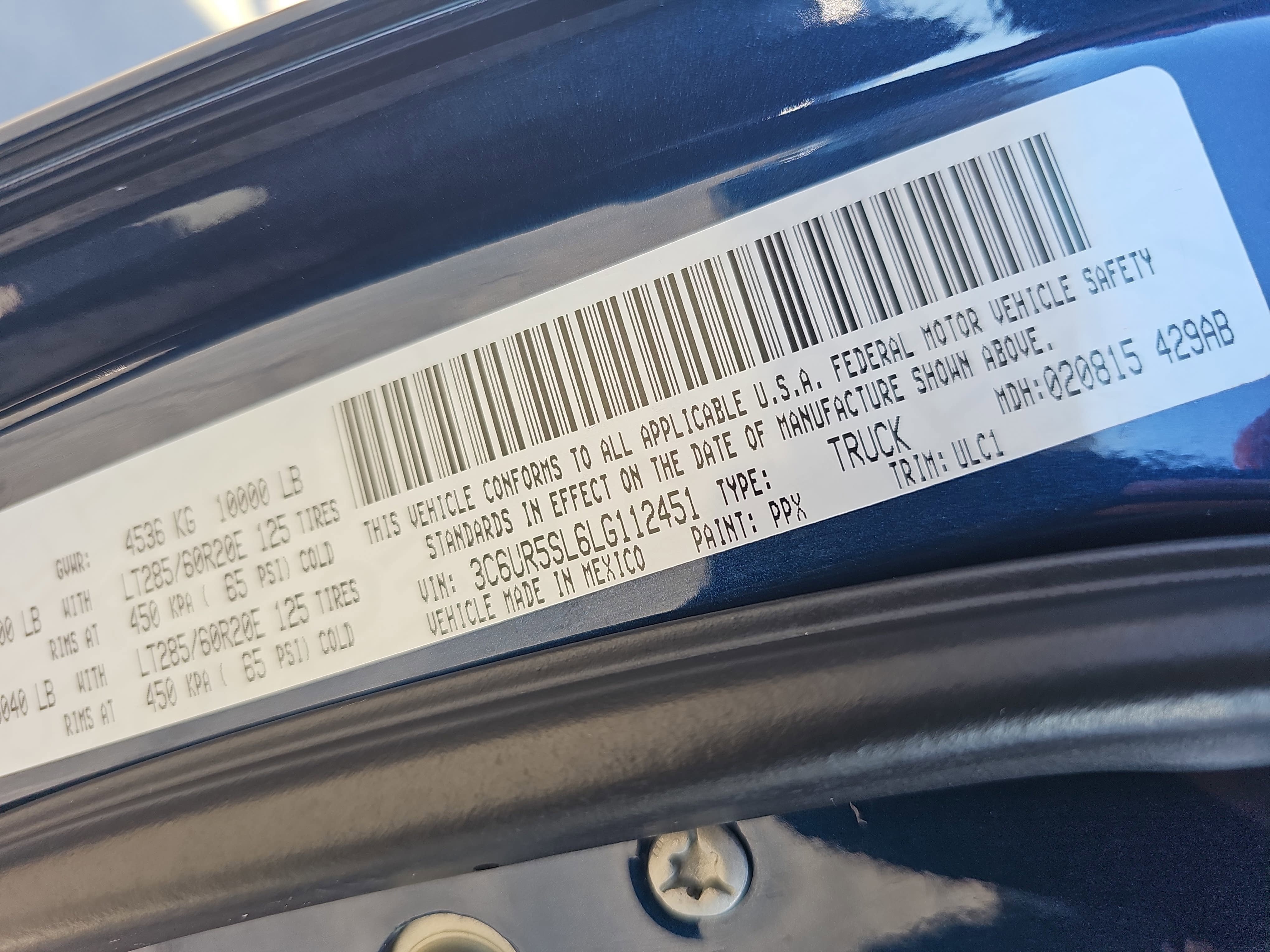 2020 RAM 2500 Limited