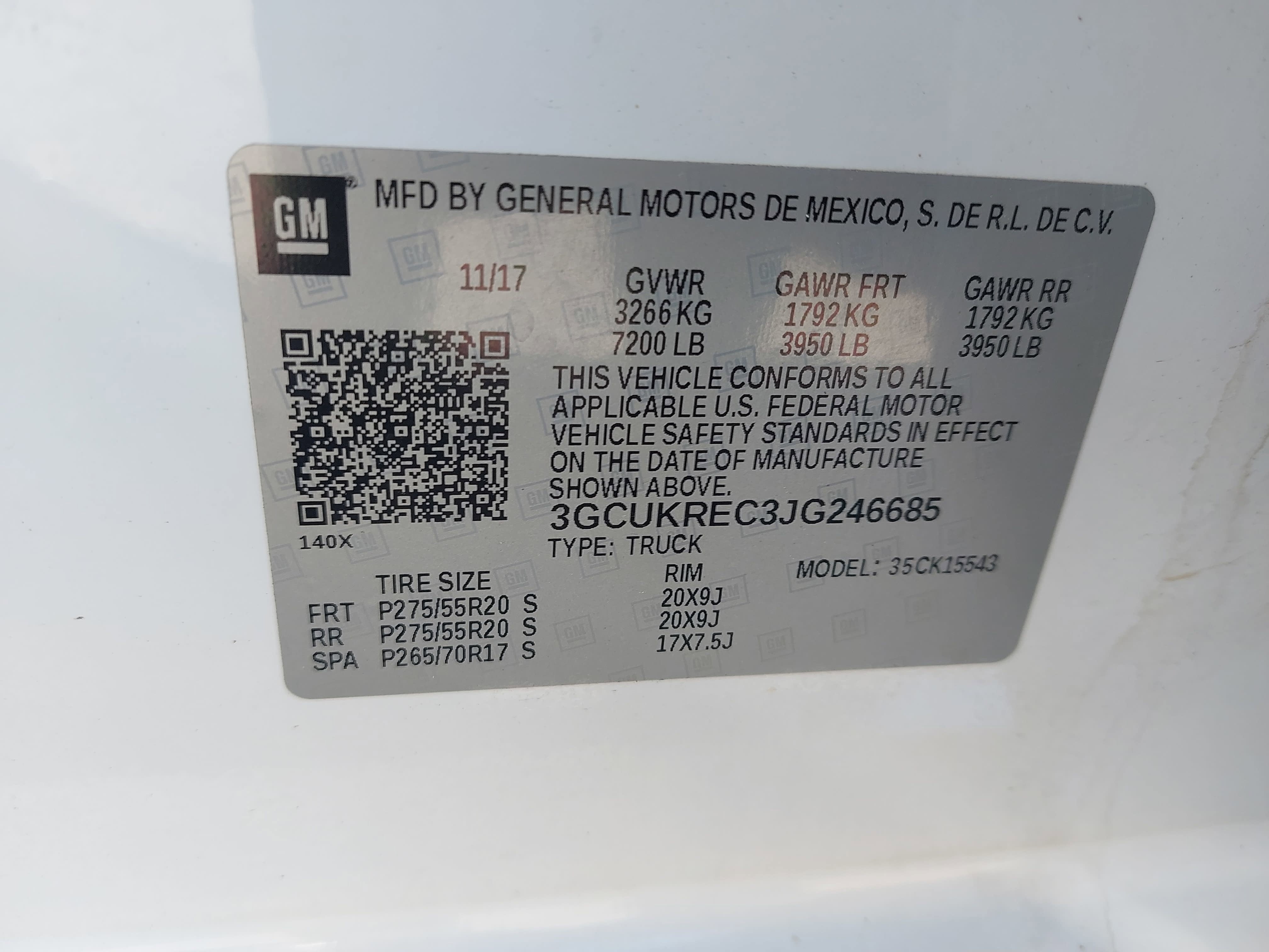 2018 Chevrolet Silverado 1500 LT