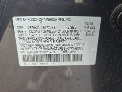 2018 Acura MDX 3.5L