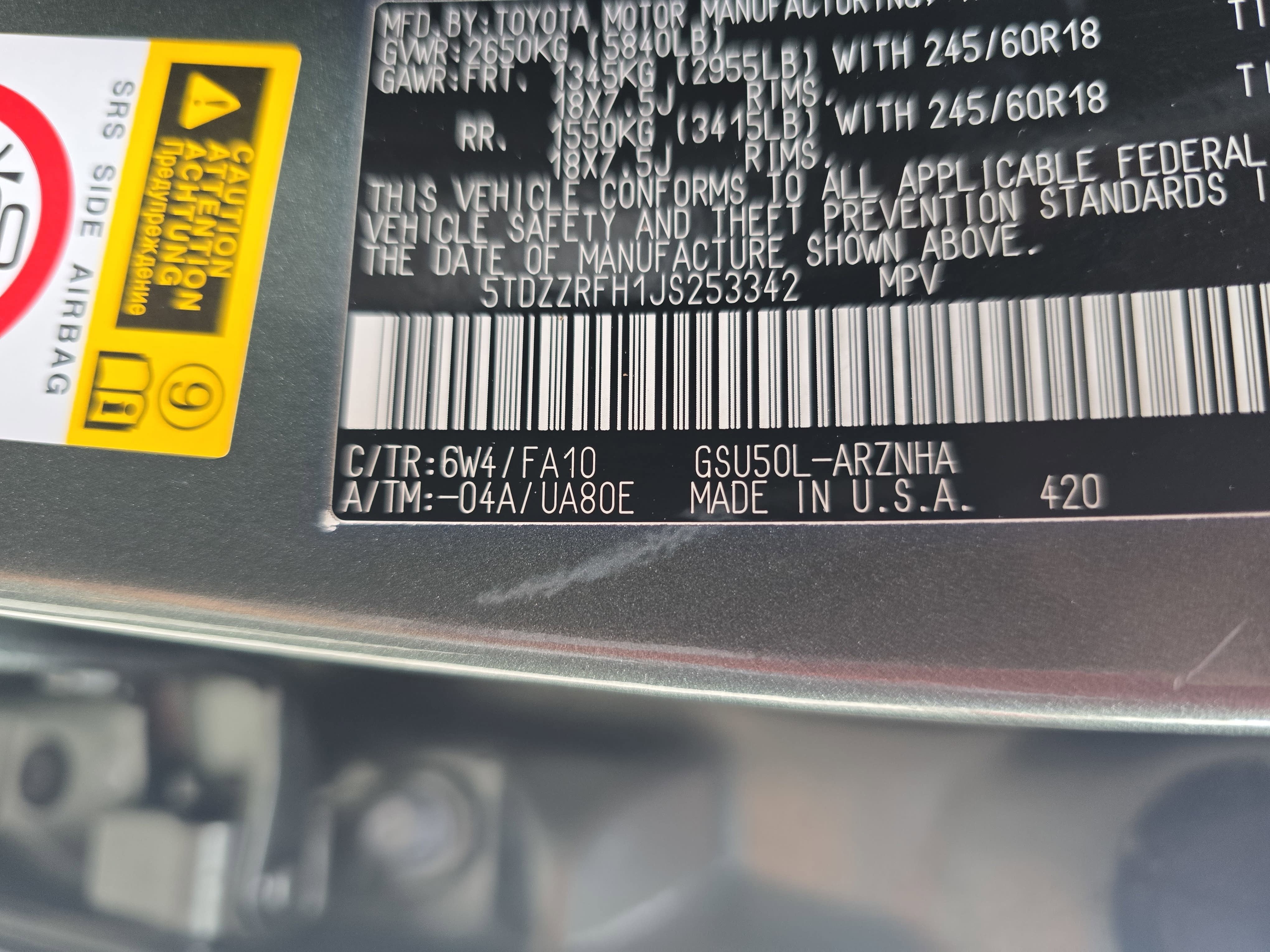 2018 Toyota Highlander LE