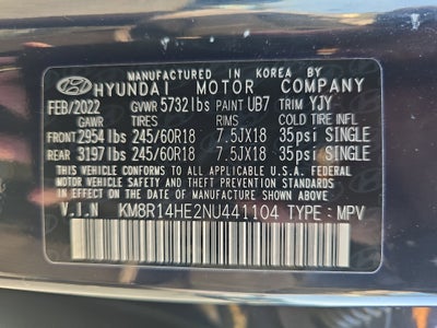 2022 Hyundai Palisade SE