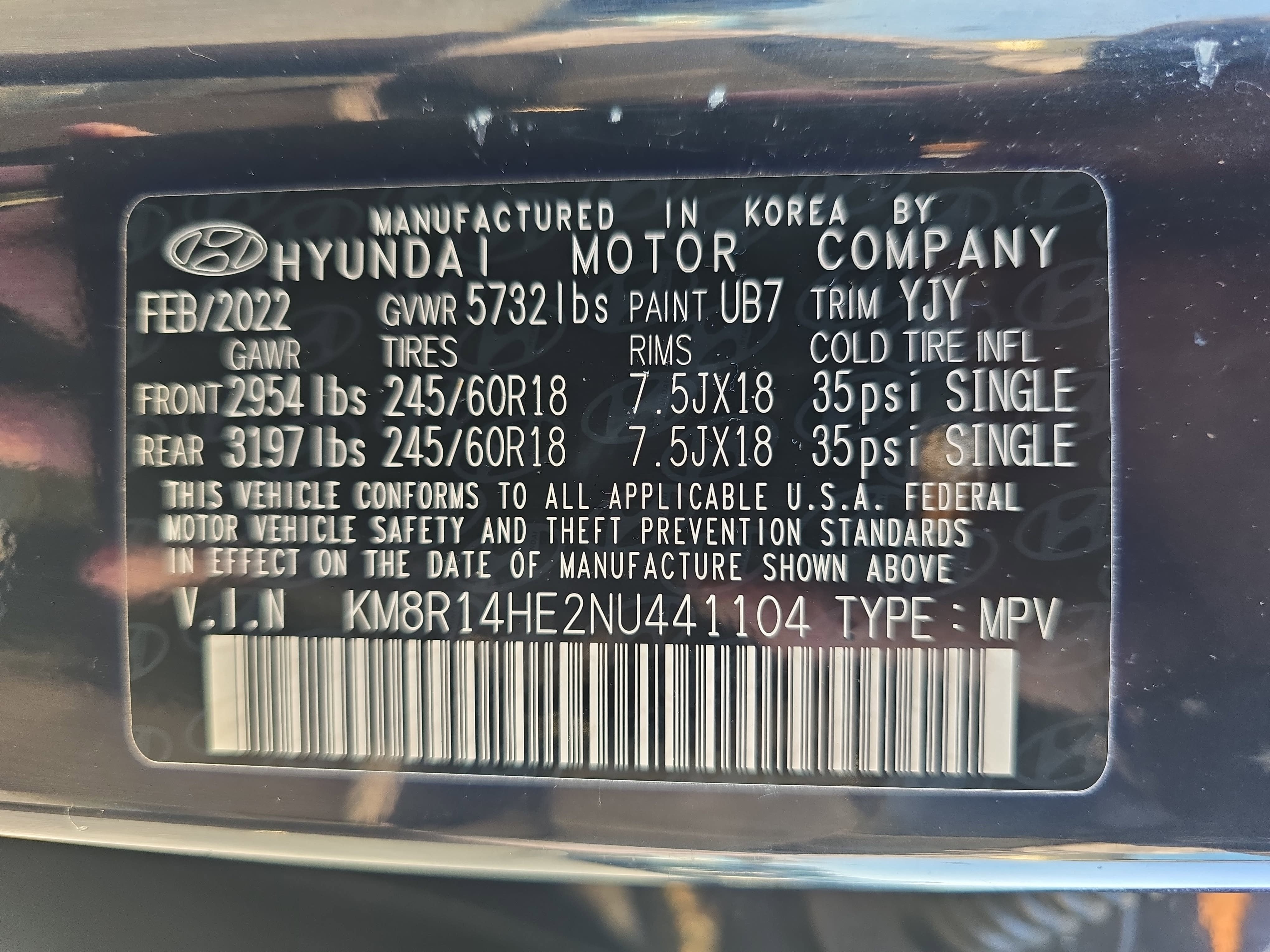 2022 Hyundai Palisade SE