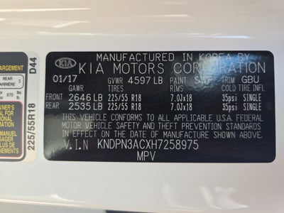 2017 Kia Sportage EX