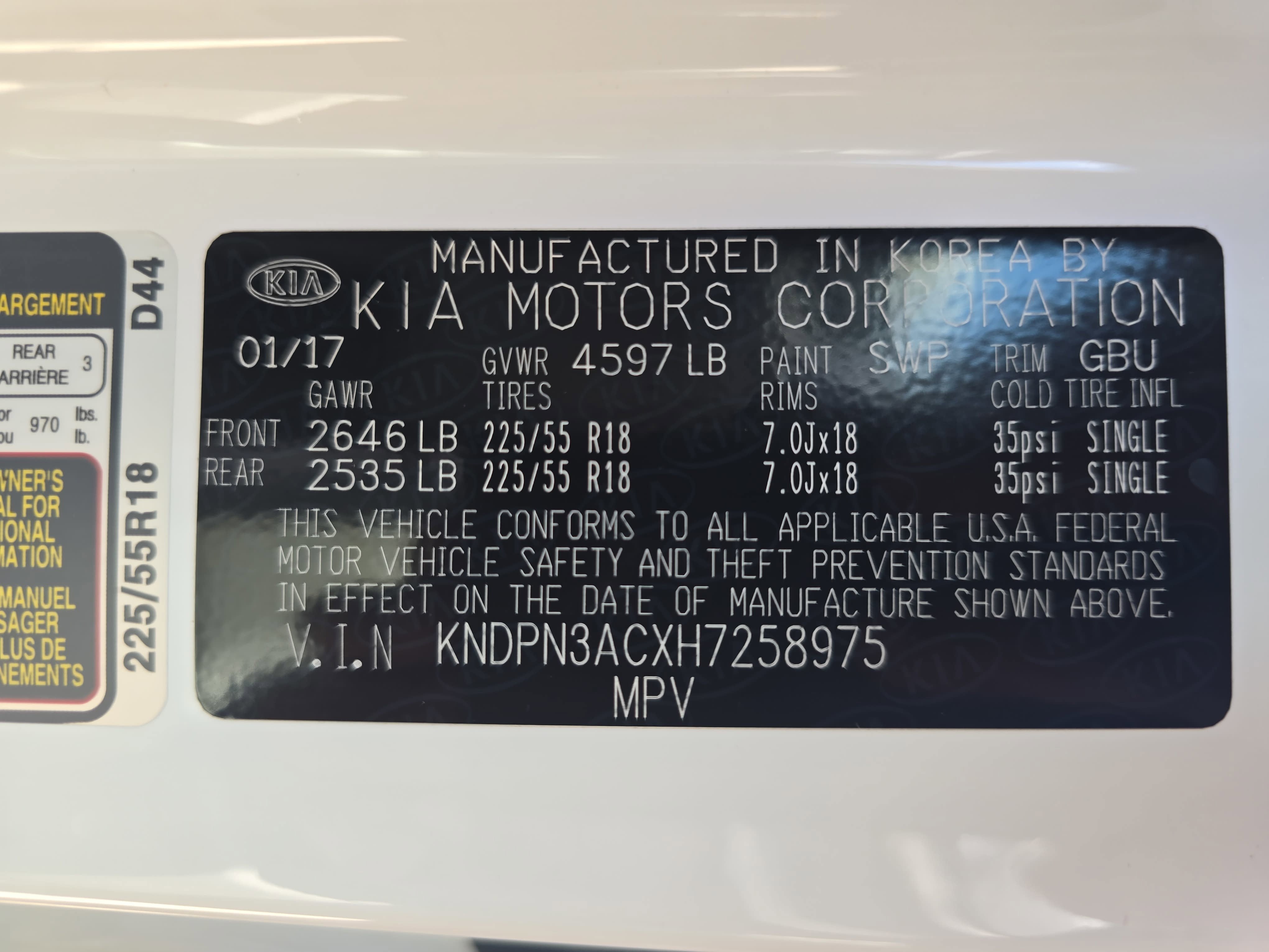 2017 Kia Sportage EX