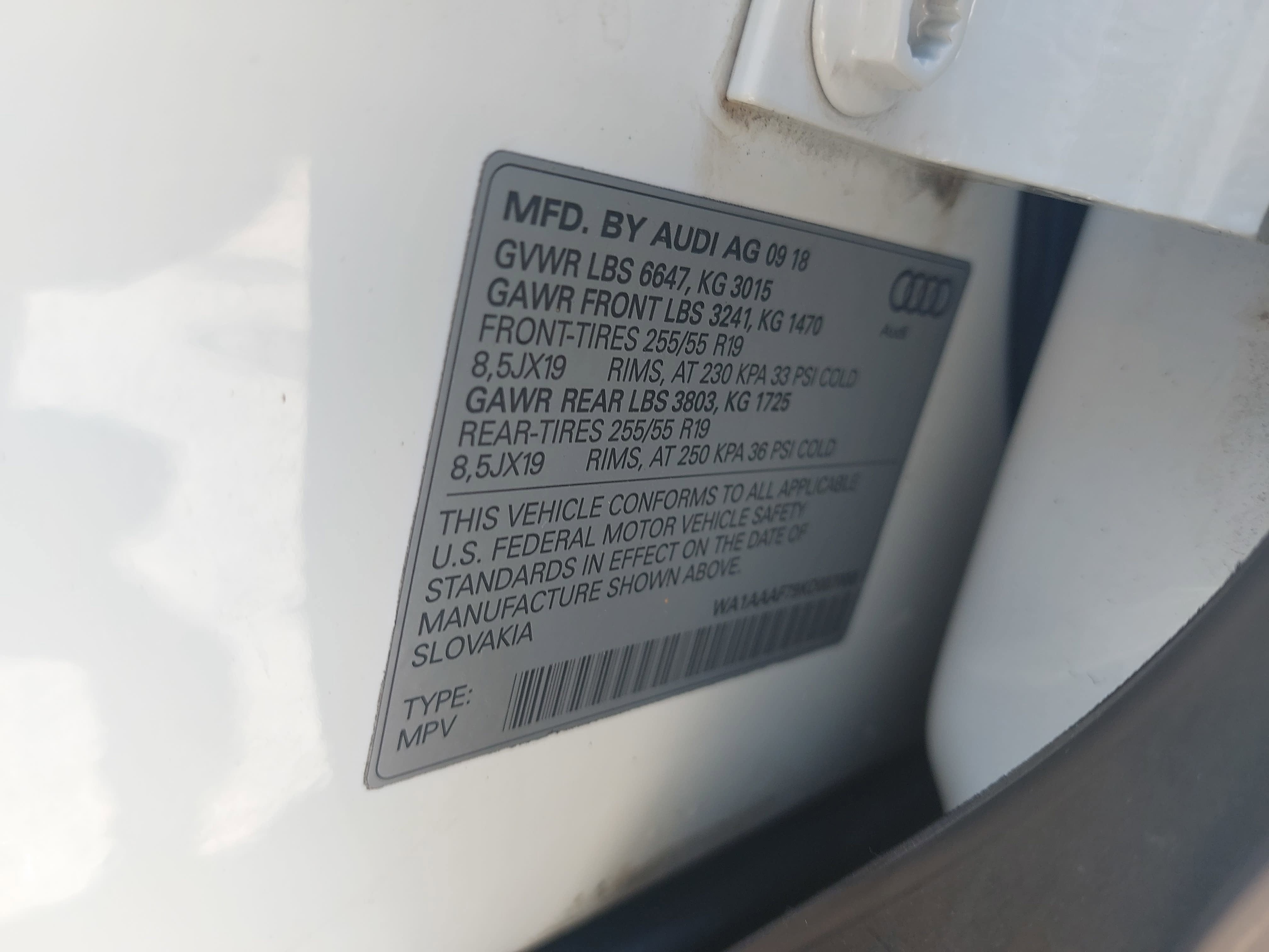 2019 Audi Q7 Premium