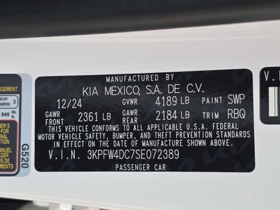 2025 Kia K4 GT-Line Turbo