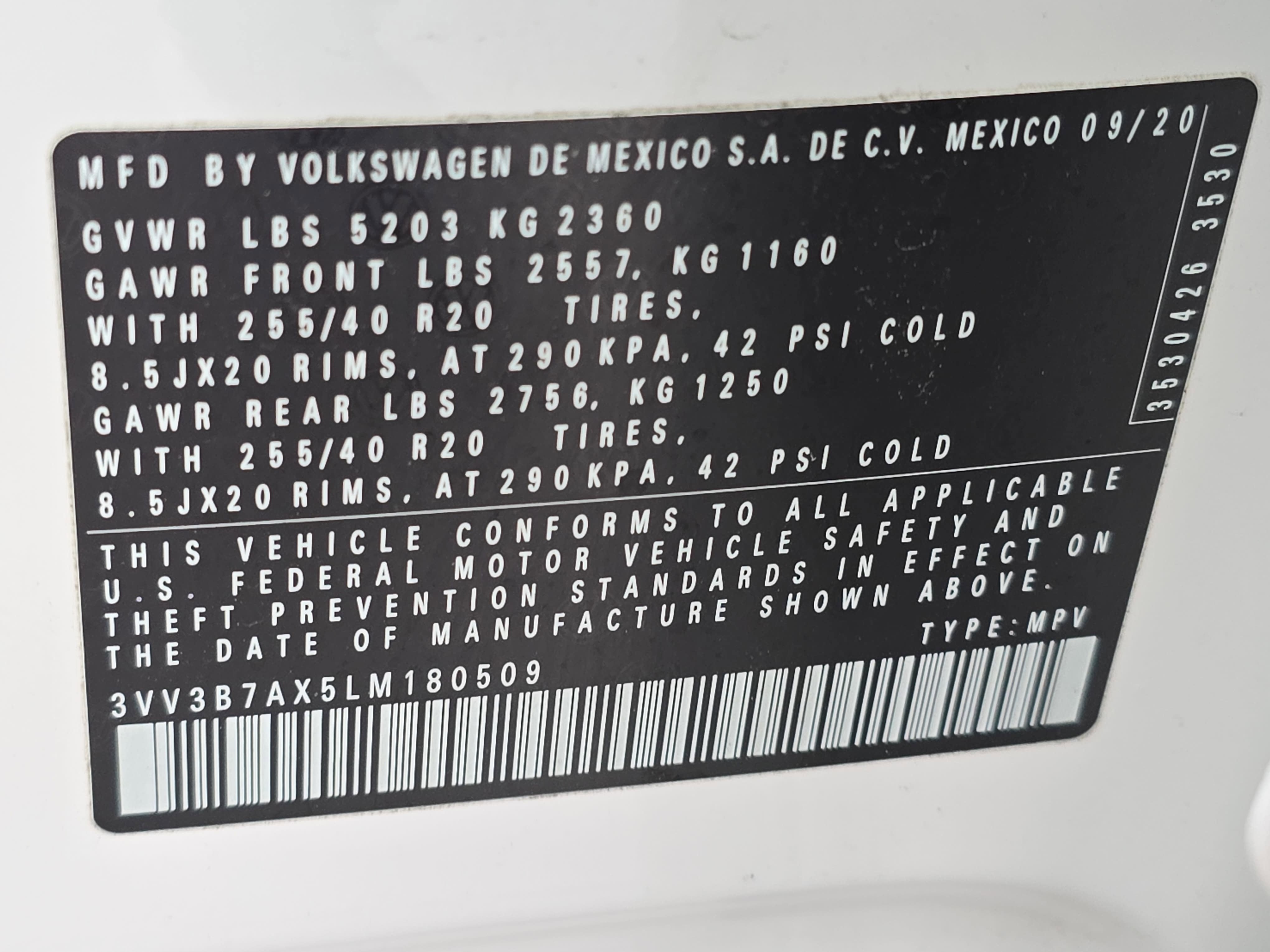 2020 Volkswagen Tiguan SE R-Line Black