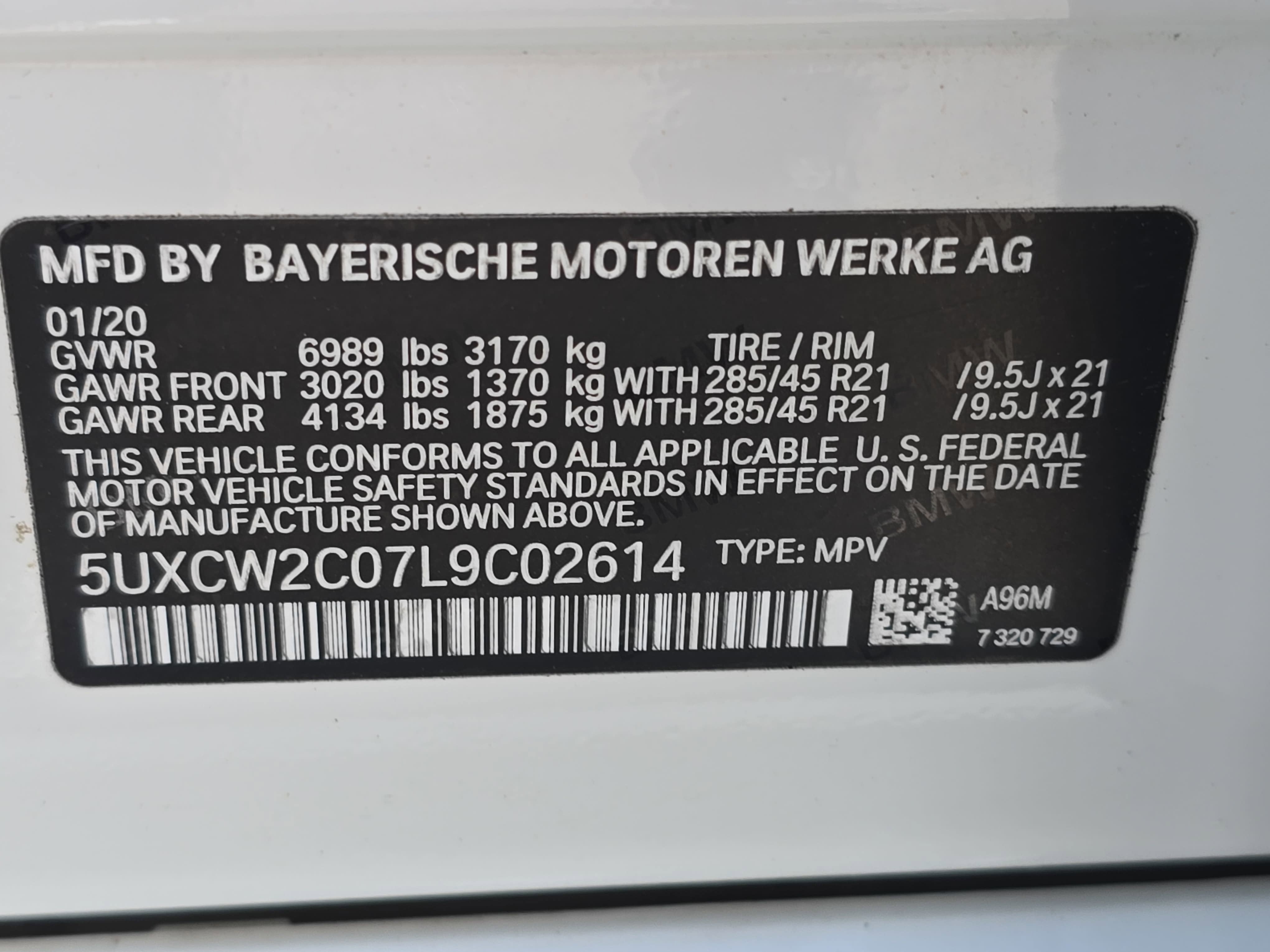 2020 BMW X7 xDrive40i