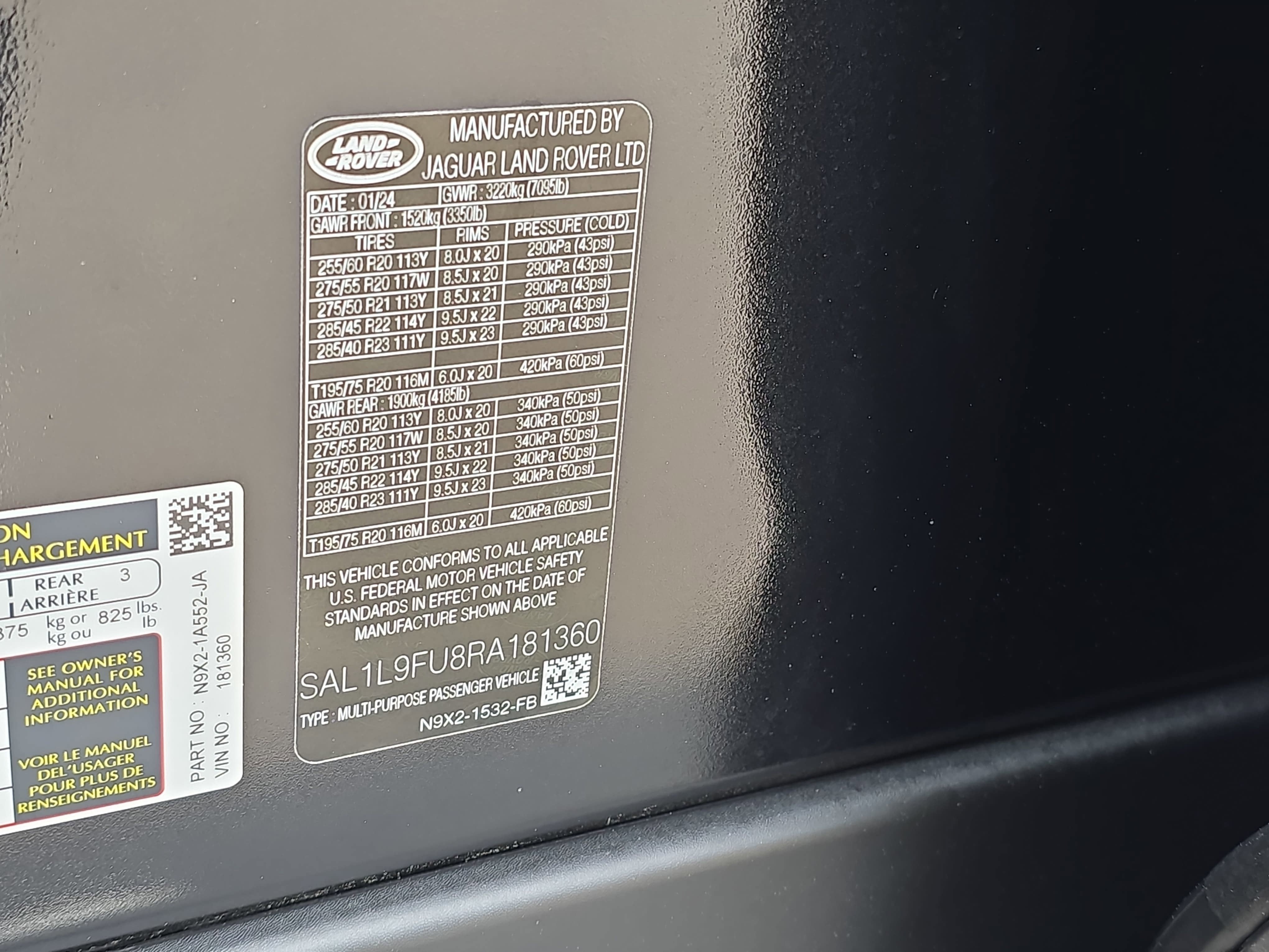 2024 Land Rover Range Rover Sport Dynamic SE