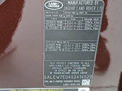 2025 Land Rover Defender Sedona Red Edition