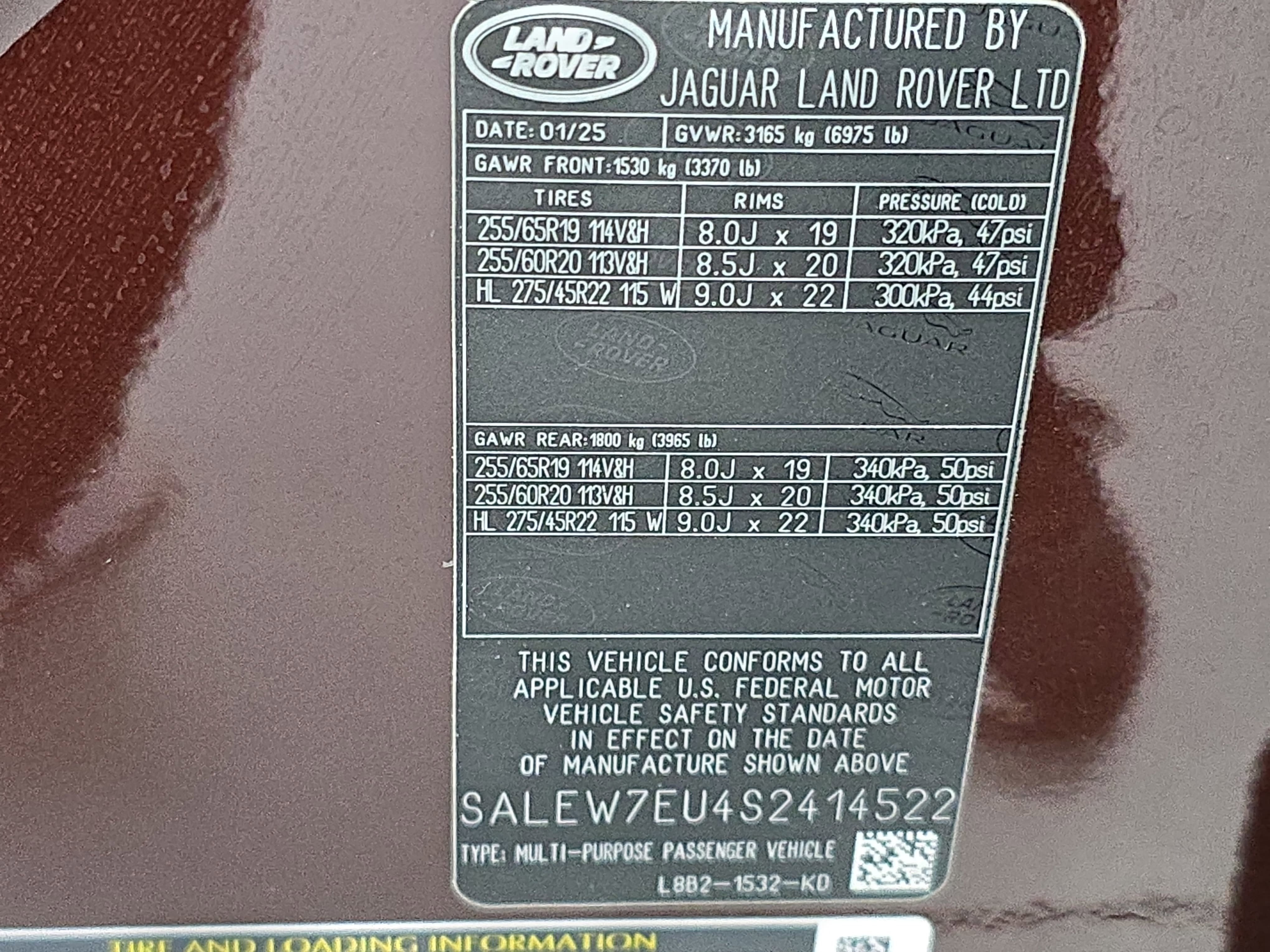 2025 Land Rover Defender Sedona Red Edition