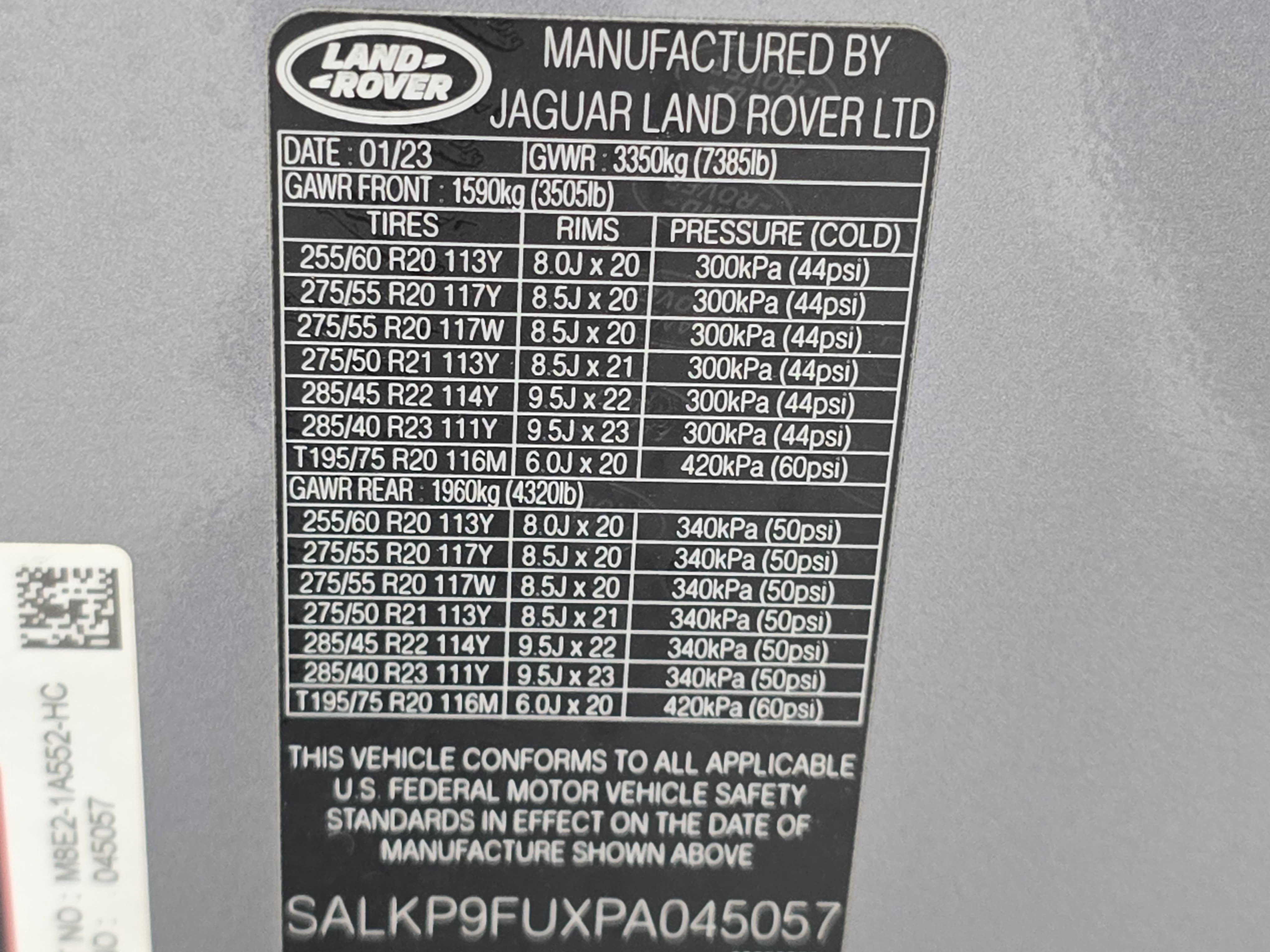 2023 Land Rover Range Rover SE