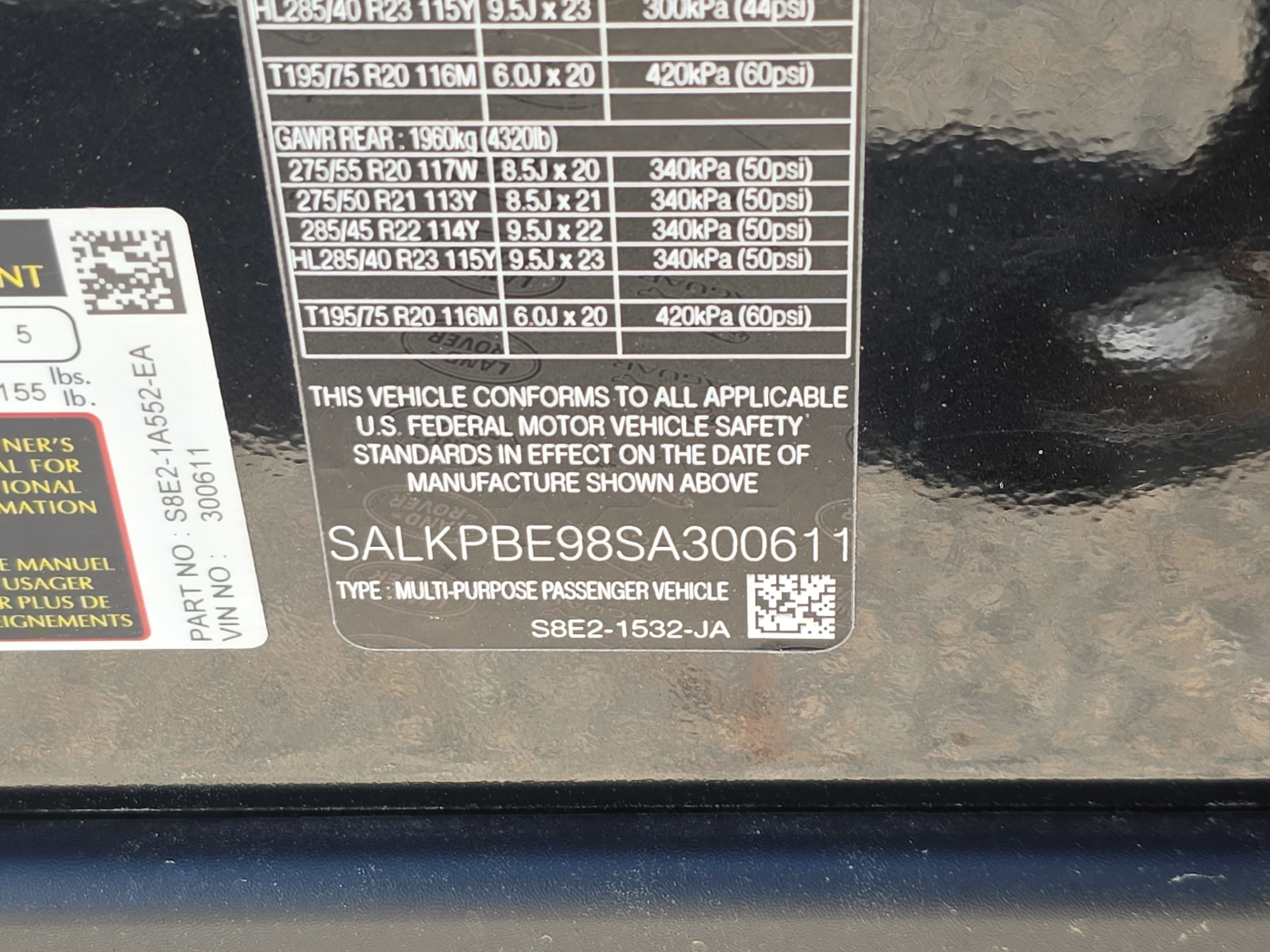 2025 Land Rover Range Rover SE