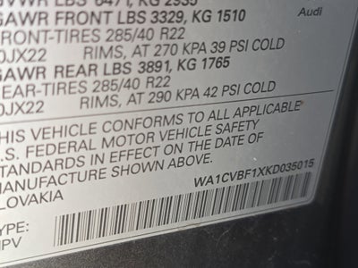 2019 Audi Q8 Prestige