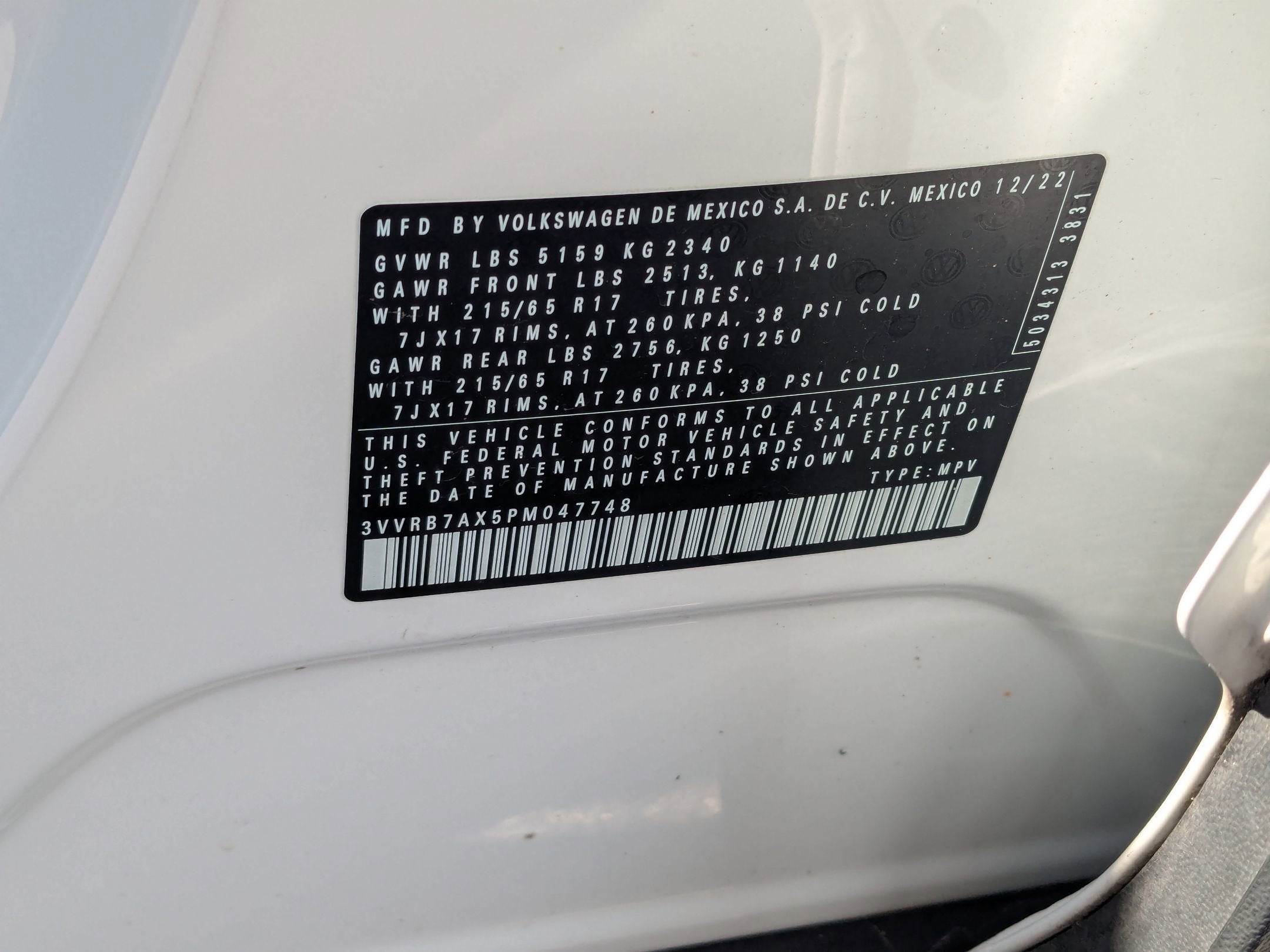 2023 Volkswagen Tiguan S