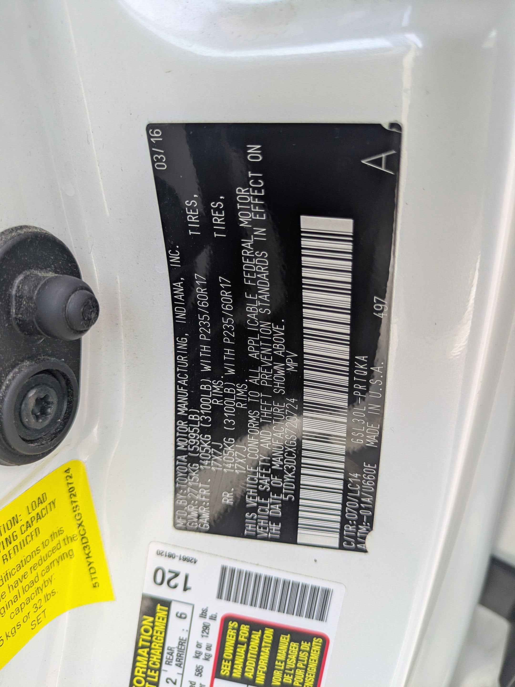 2016 Toyota Sienna XLE Premium