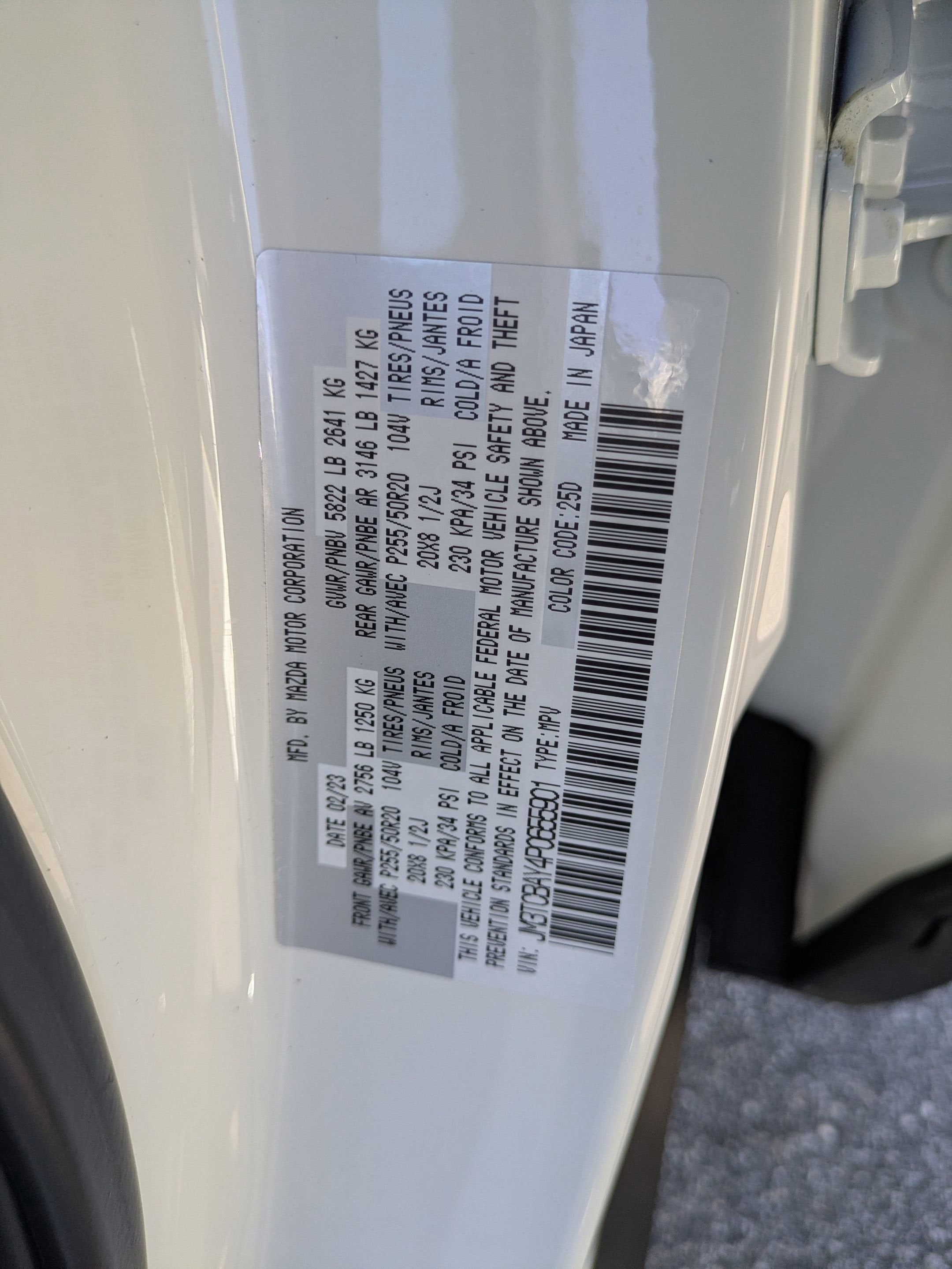 2023 Mazda Mazda CX-9 Touring Plus