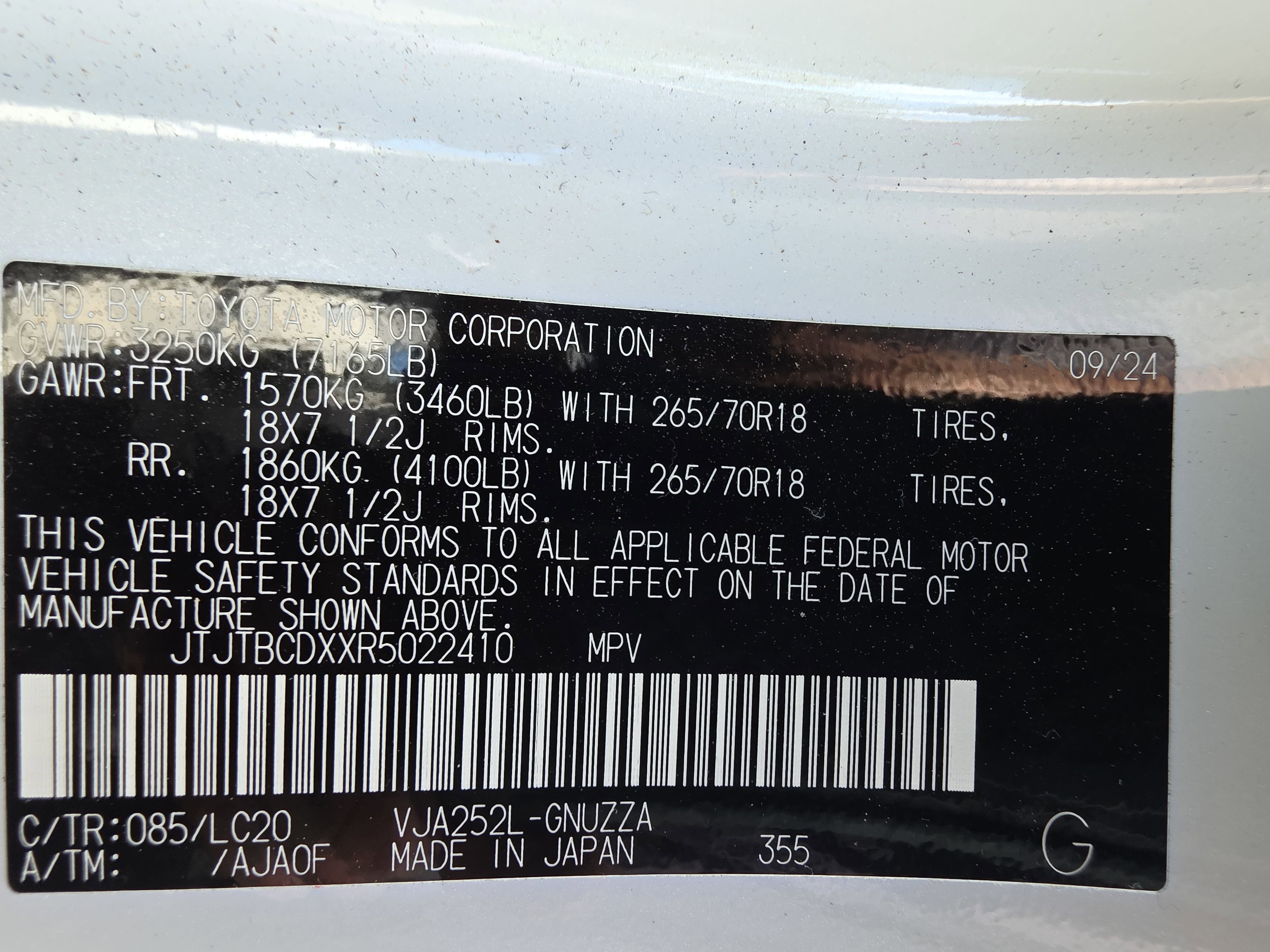 2024 Lexus GX GX 550 Overtrail+