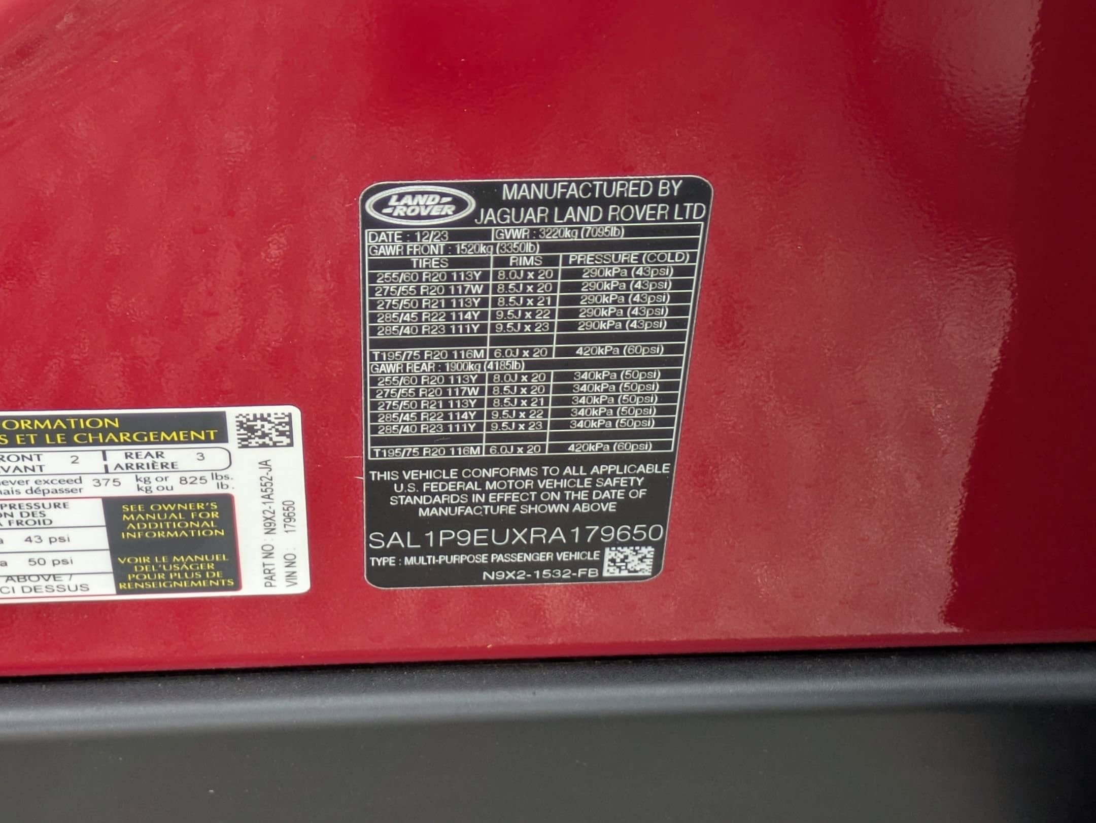 2024 Land Rover Range Rover Sport SE