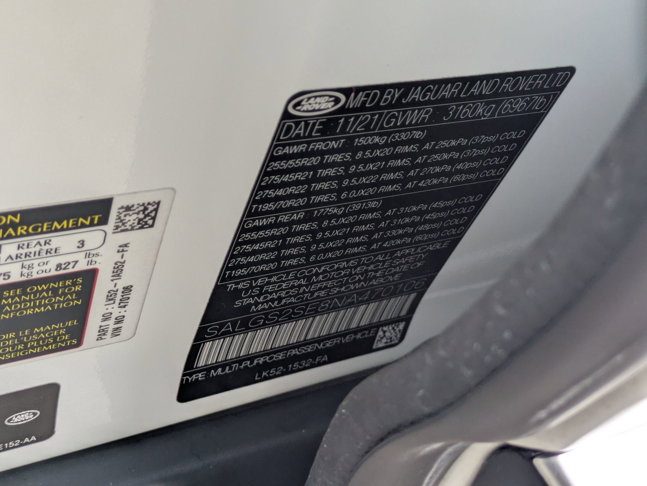 2022 Land Rover Range Rover Westminster