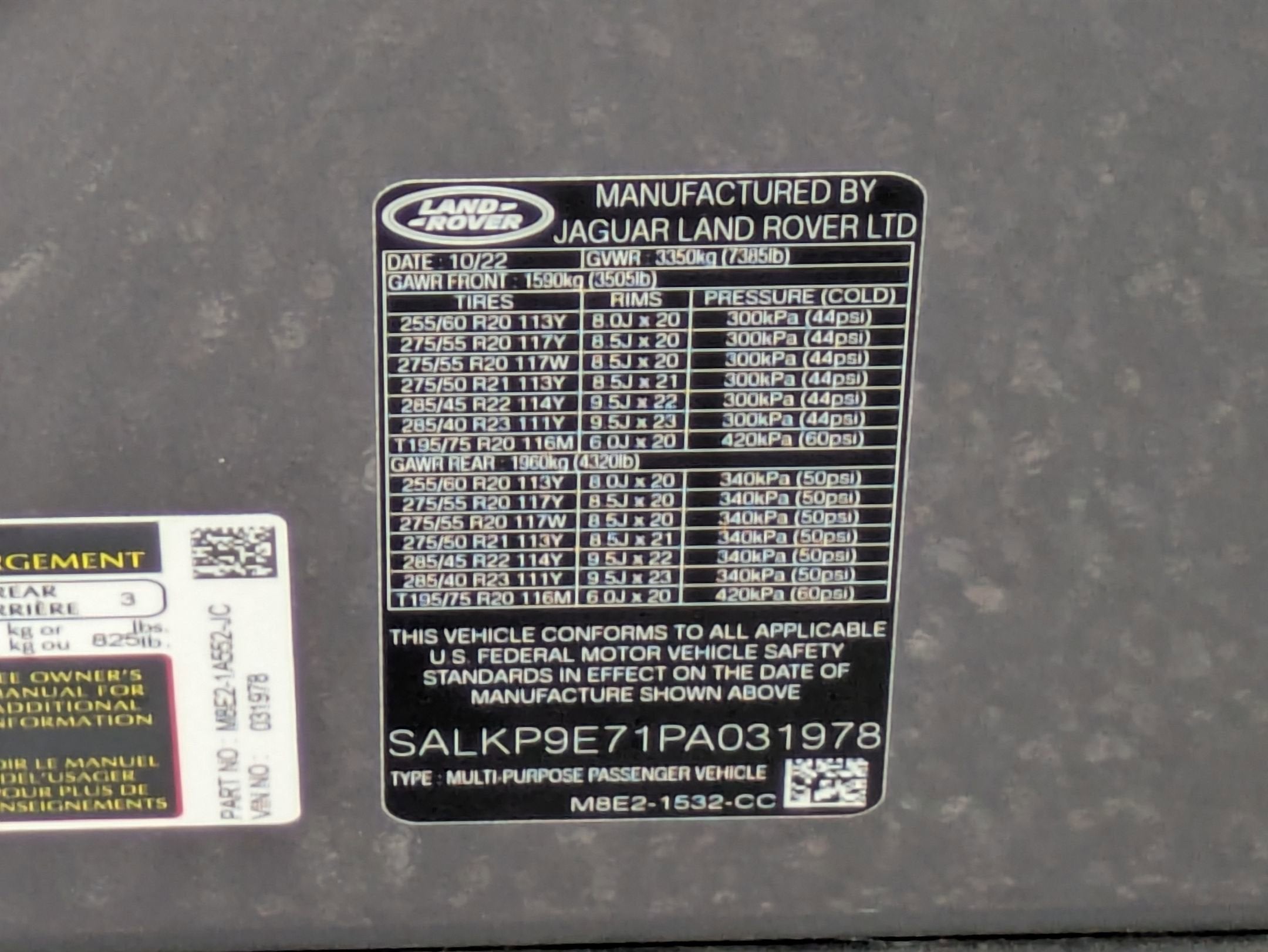 2023 Land Rover Range Rover SE