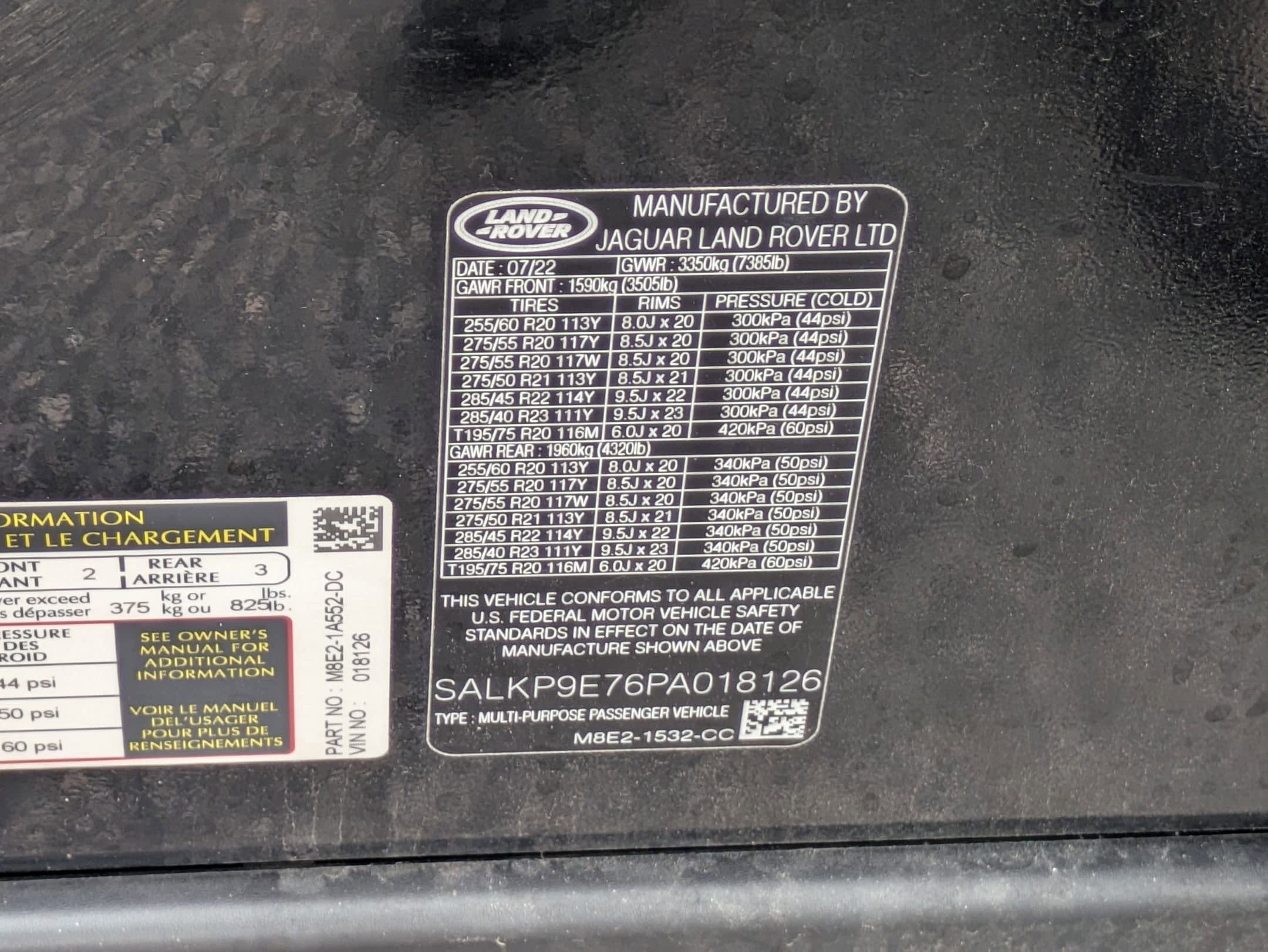 2023 Land Rover Range Rover SE