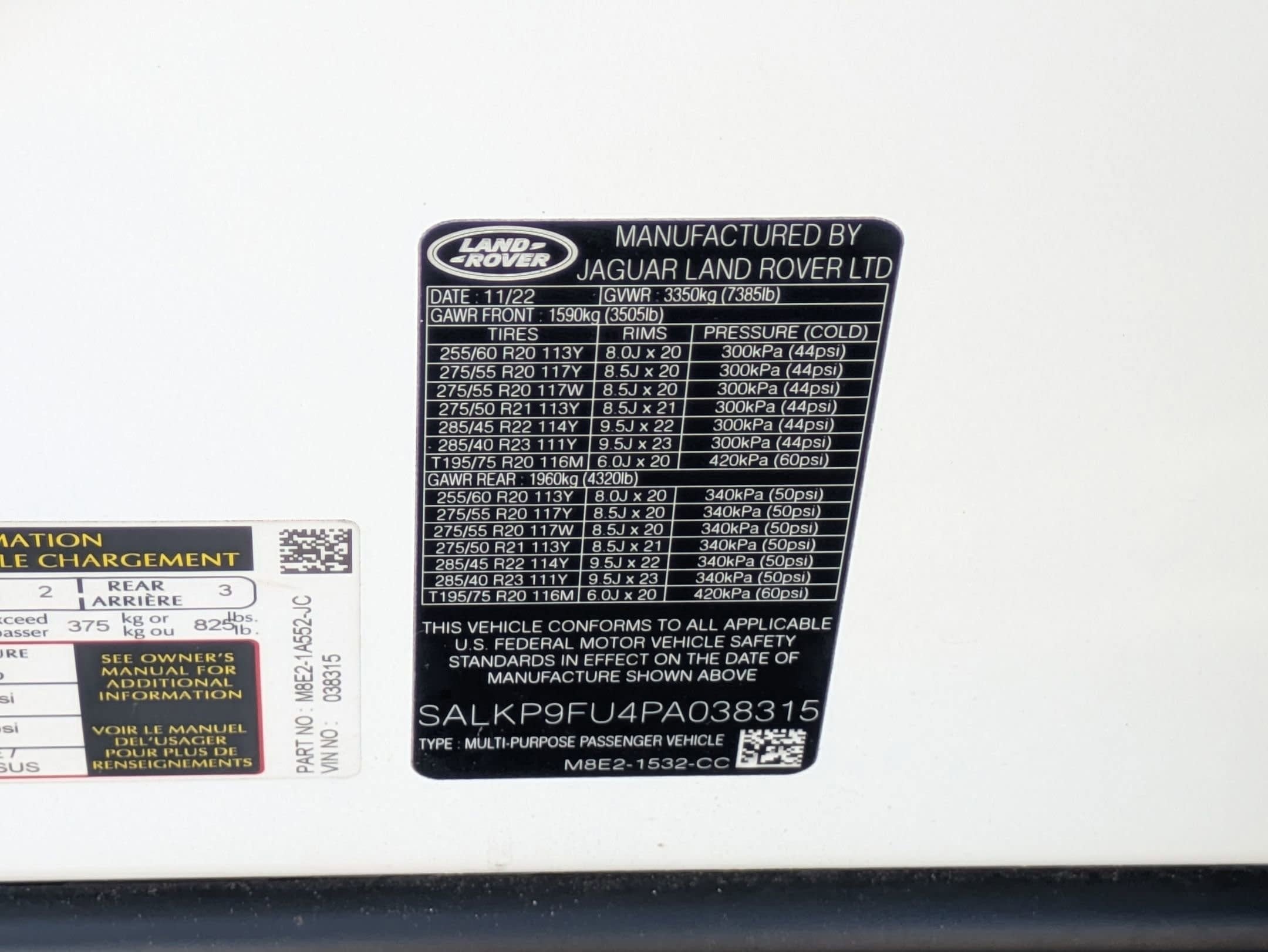 2023 Land Rover Range Rover SE