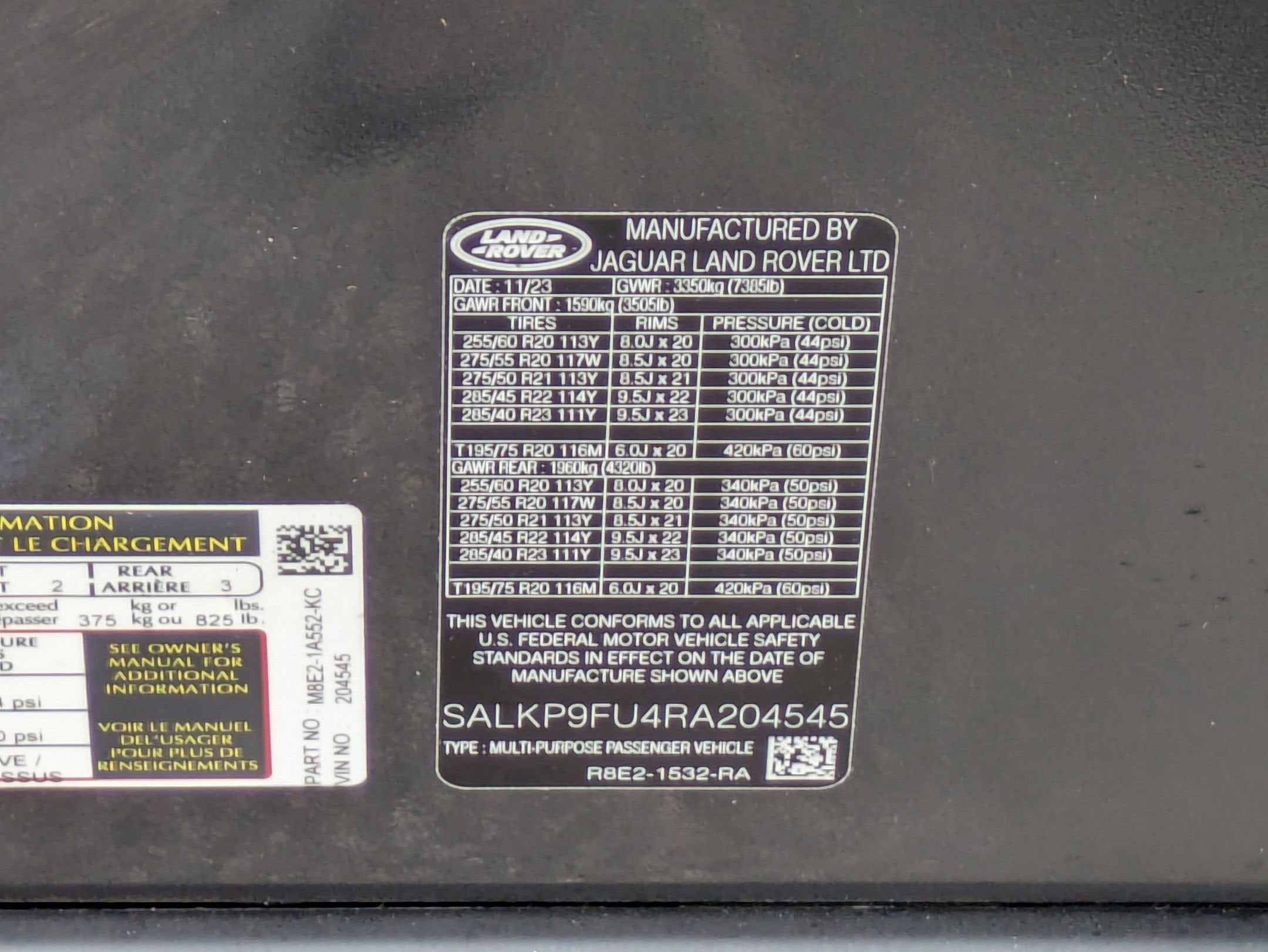 2024 Land Rover Range Rover SE