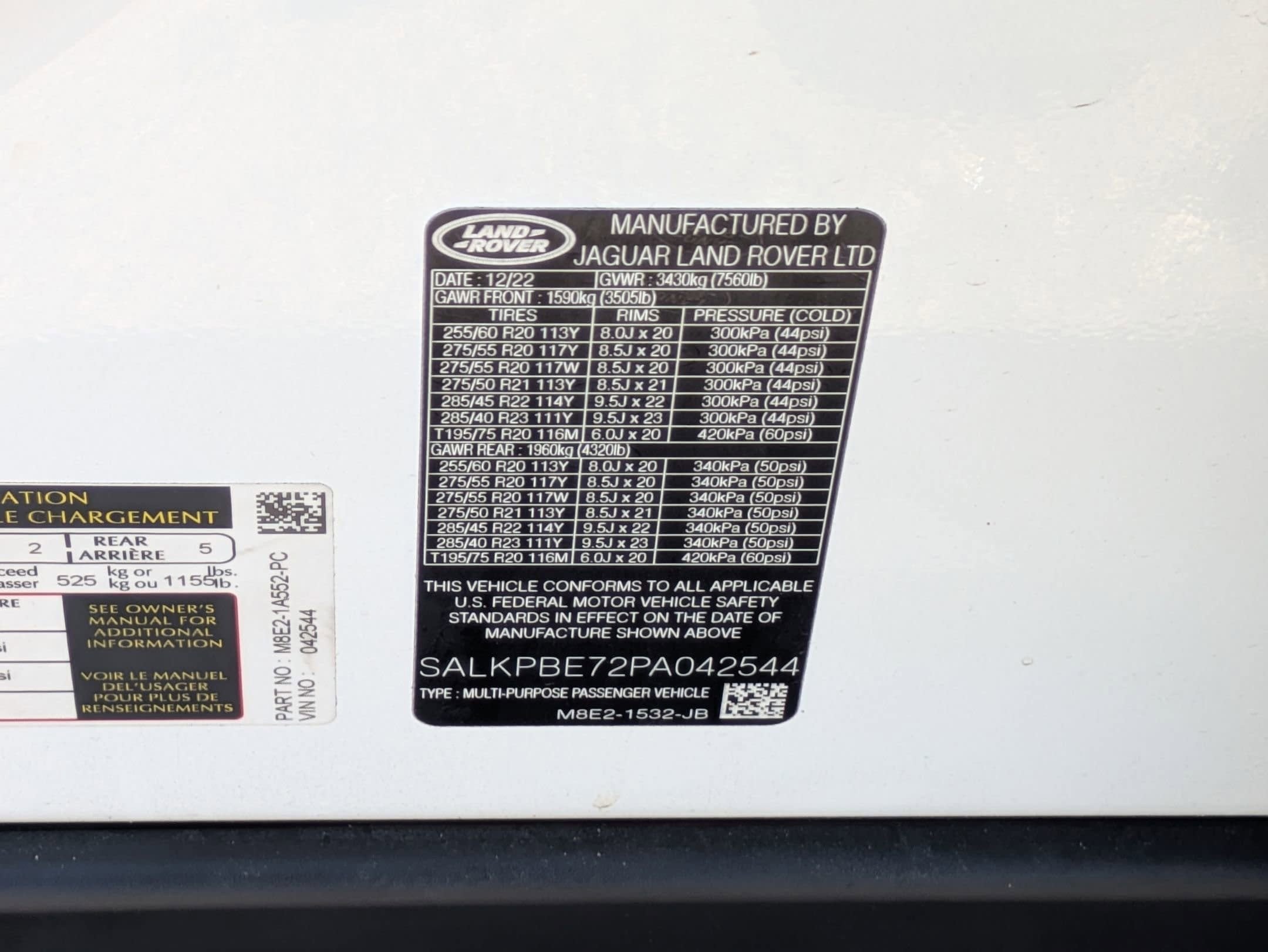 2023 Land Rover Range Rover SE