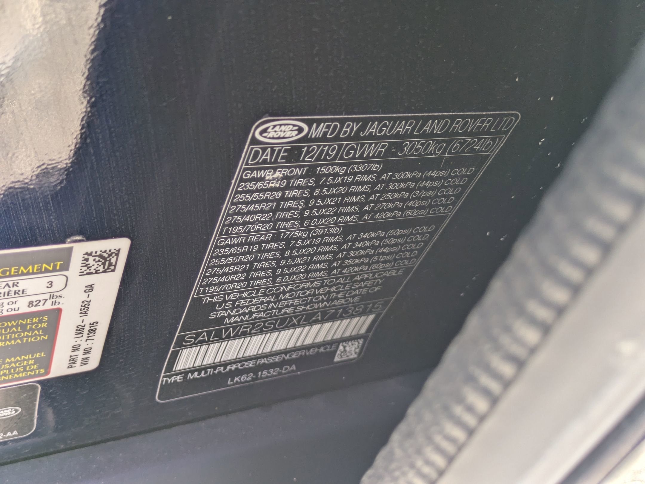 2020 Land Rover Range Rover Sport HSE