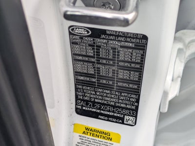 2024 Land Rover Range Rover Evoque Dynamic SE