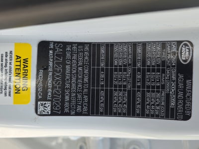 2025 Land Rover Range Rover Evoque Dynamic SE