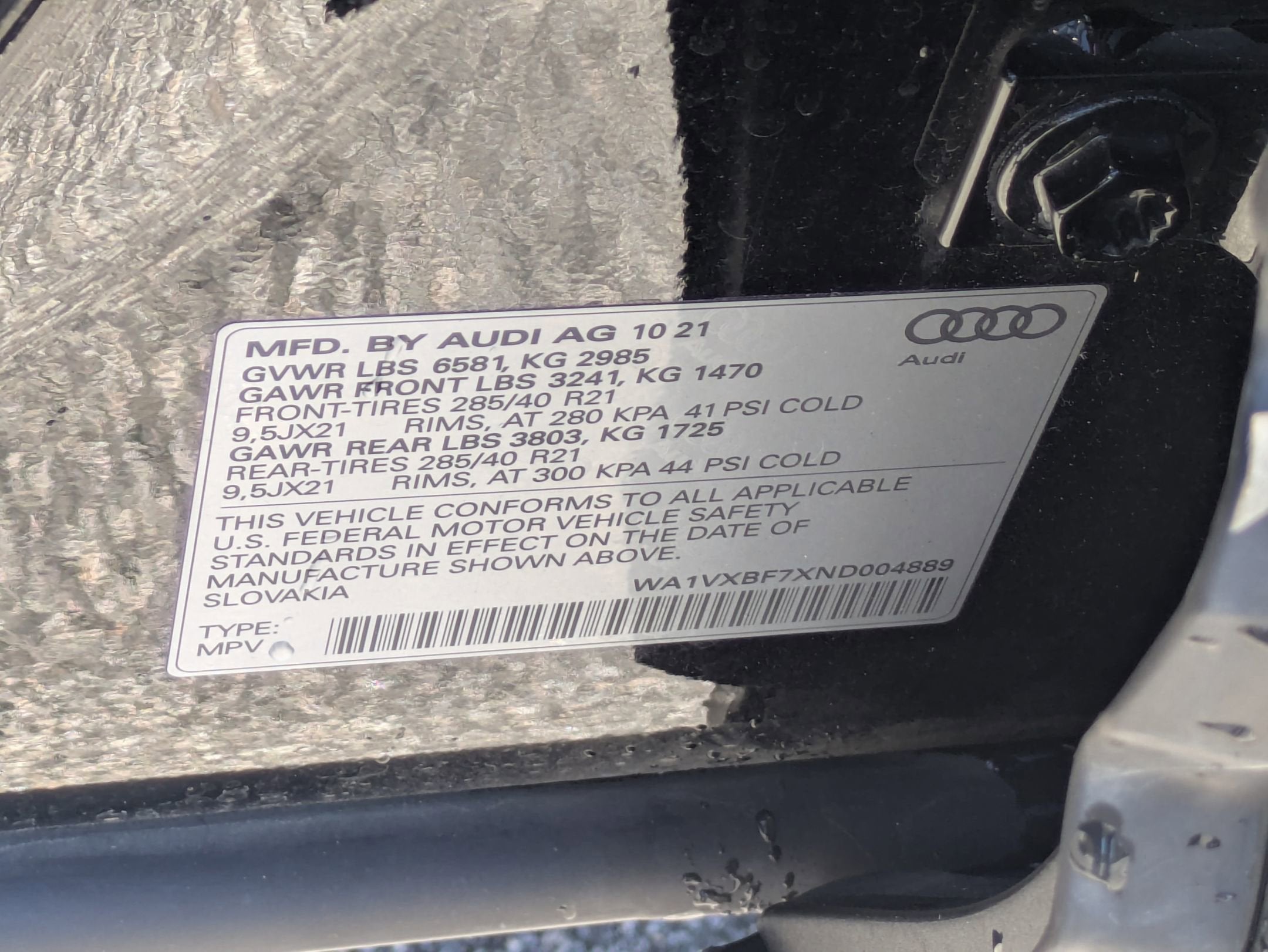 2022 Audi Q7 Prestige