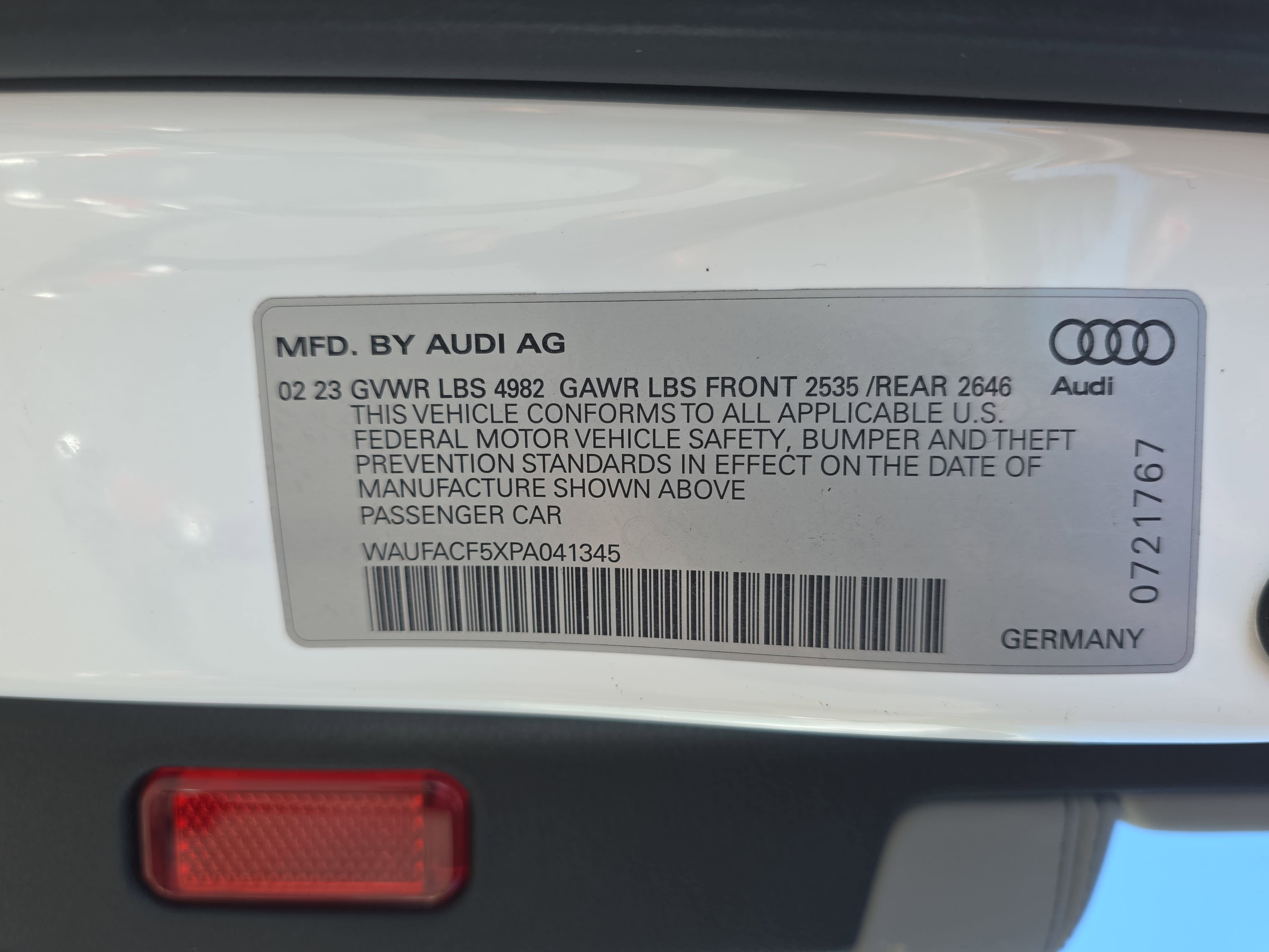 2023 Audi A5 Sportback S line Premium Plus