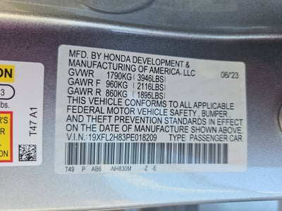 2023 Honda Civic Hatchback Sport CVT