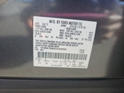 2016 Ford Explorer FWD 4dr XLT