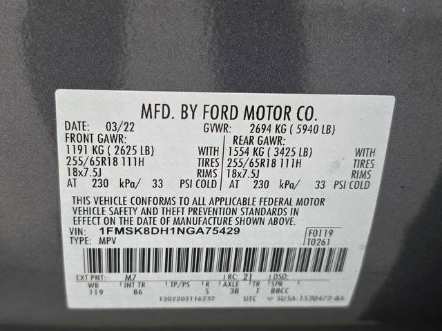 2022 Ford Explorer XLT 4WD