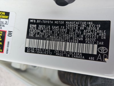 2019 Toyota Corolla SE CVT