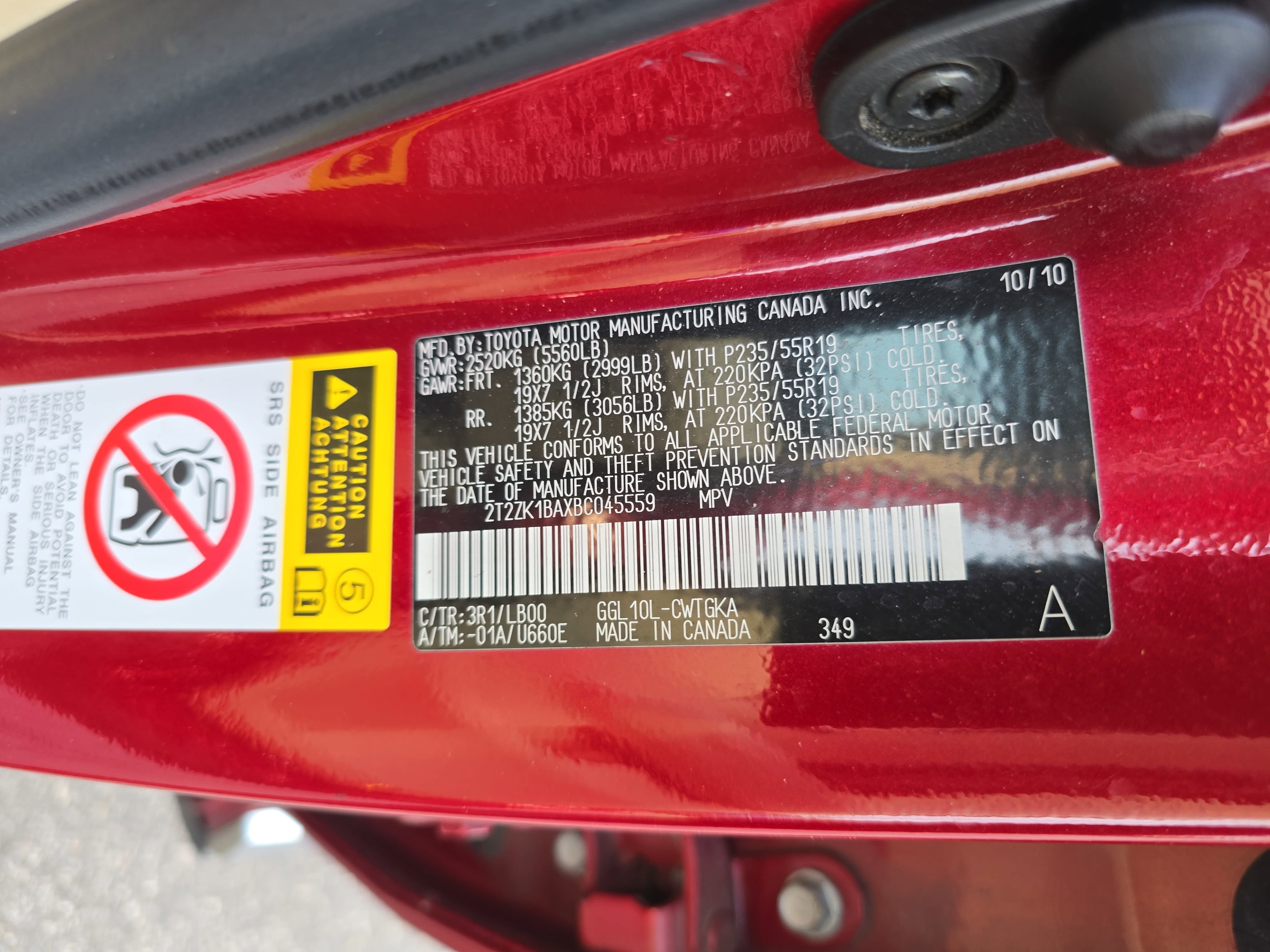 2011 Lexus RX 350 FWD 4dr