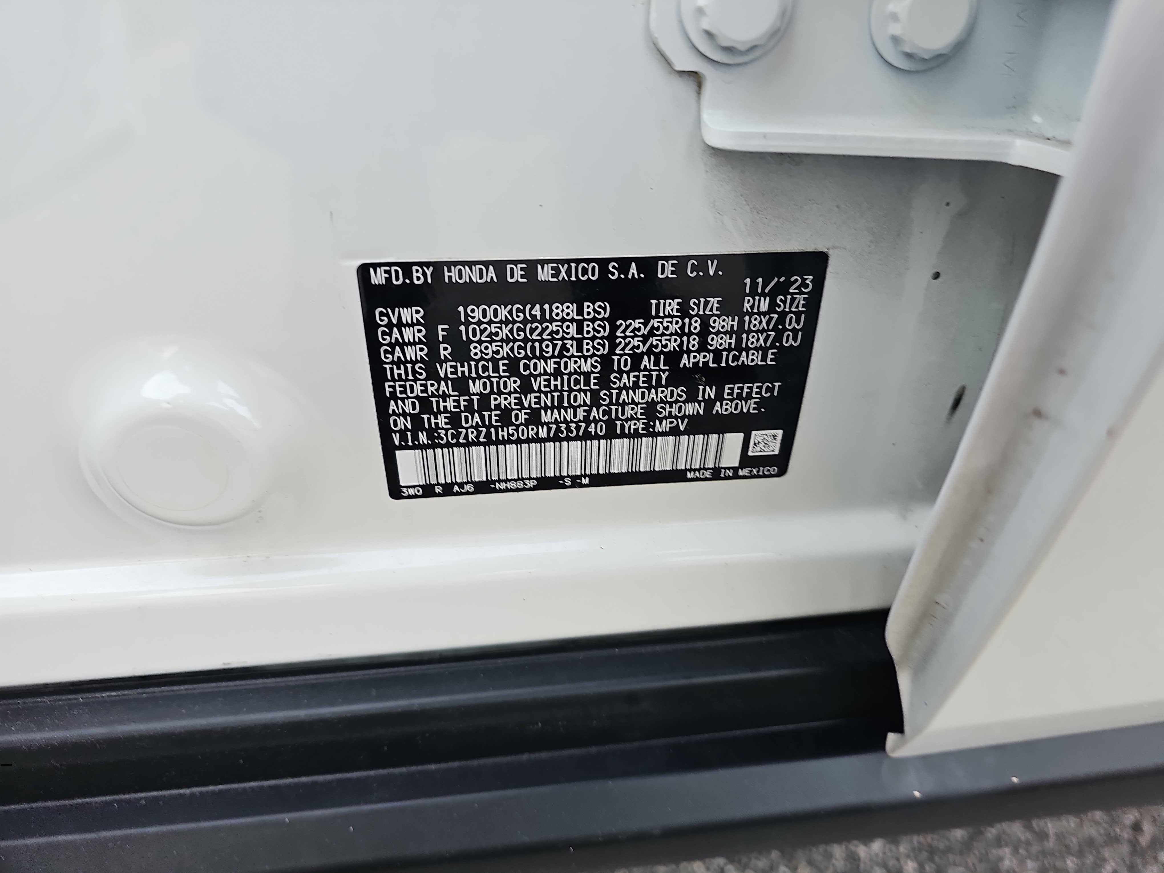 2024 Honda HR-V Sport 2WD CVT