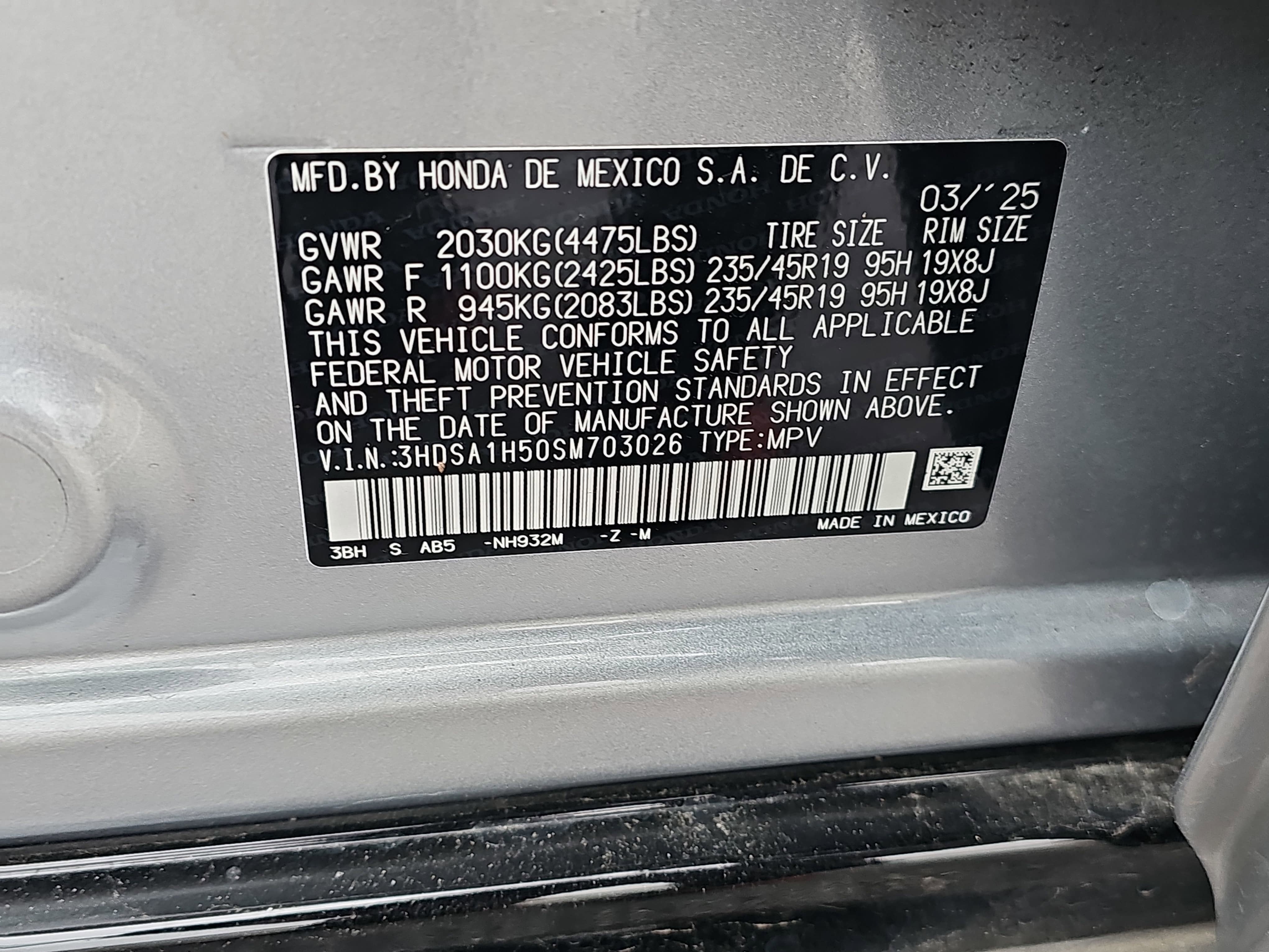 2025 Acura ADX FWD w/A-Spec Package