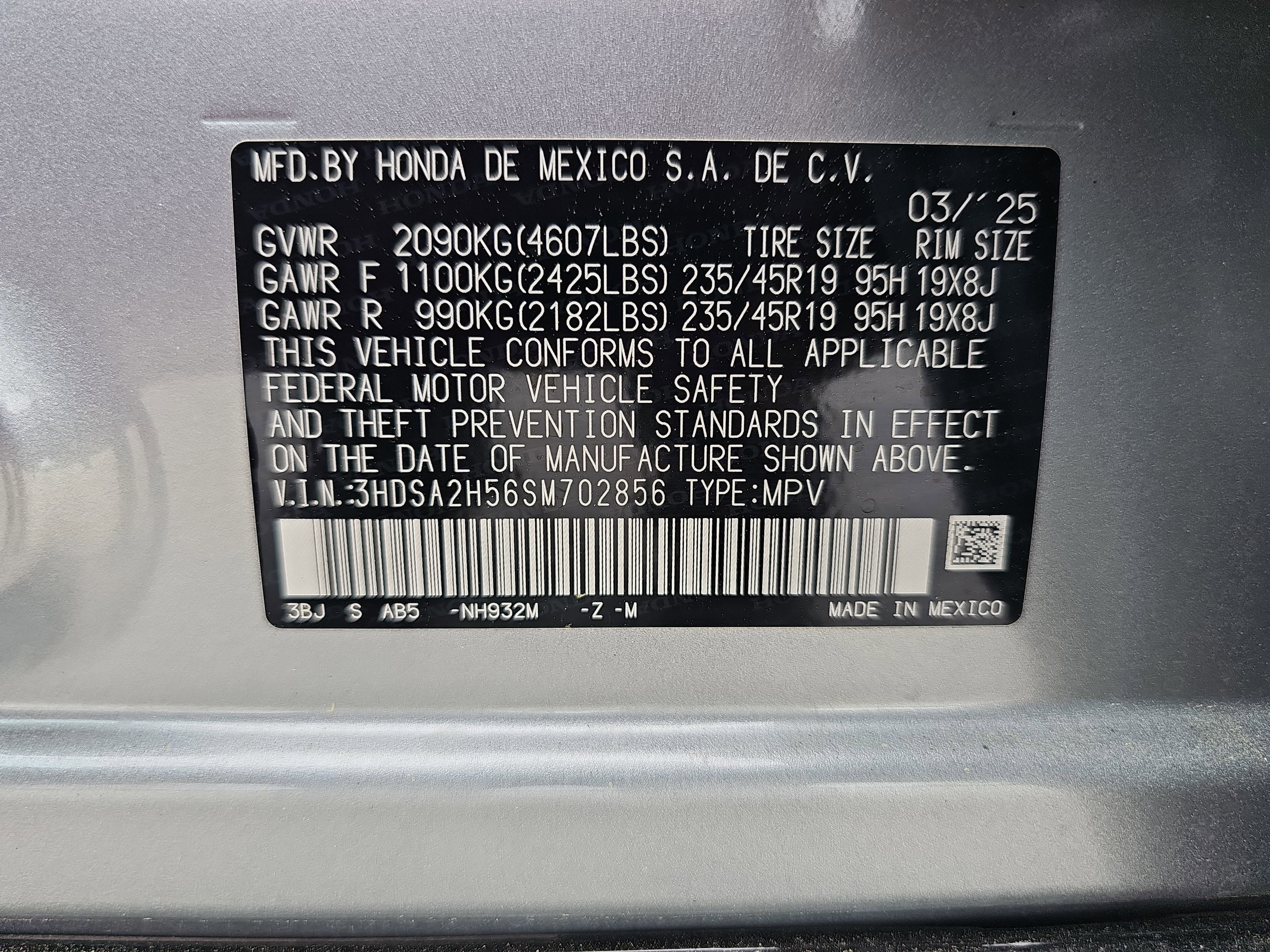 2025 Acura ADX AWD w/A-Spec Package