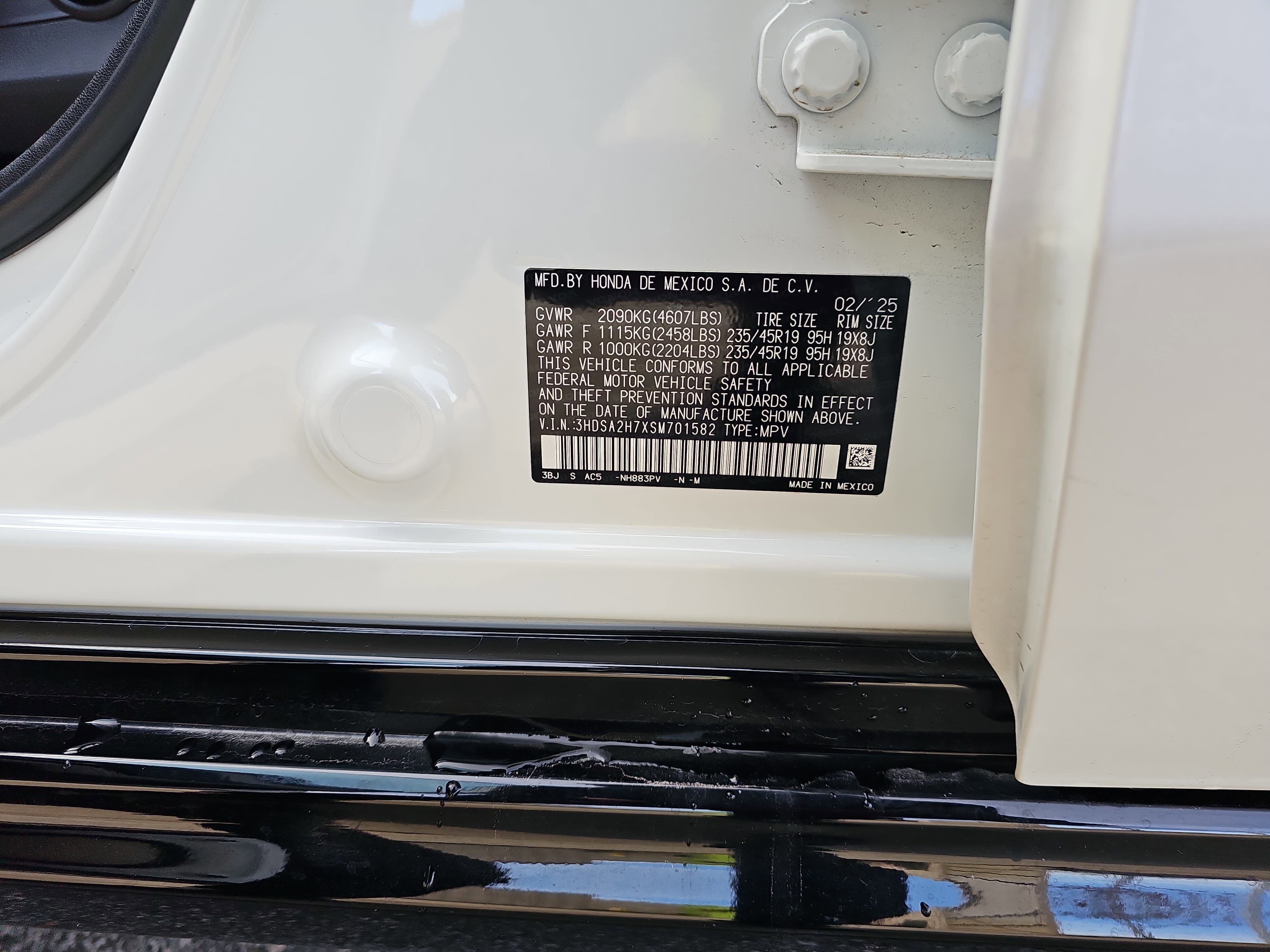 2025 Acura ADX AWD w/A-Spec Advance Package