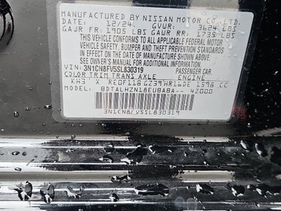 2025 Nissan Versa SR CVT