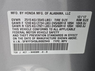 2018 Honda Pilot EX-L 2WD
