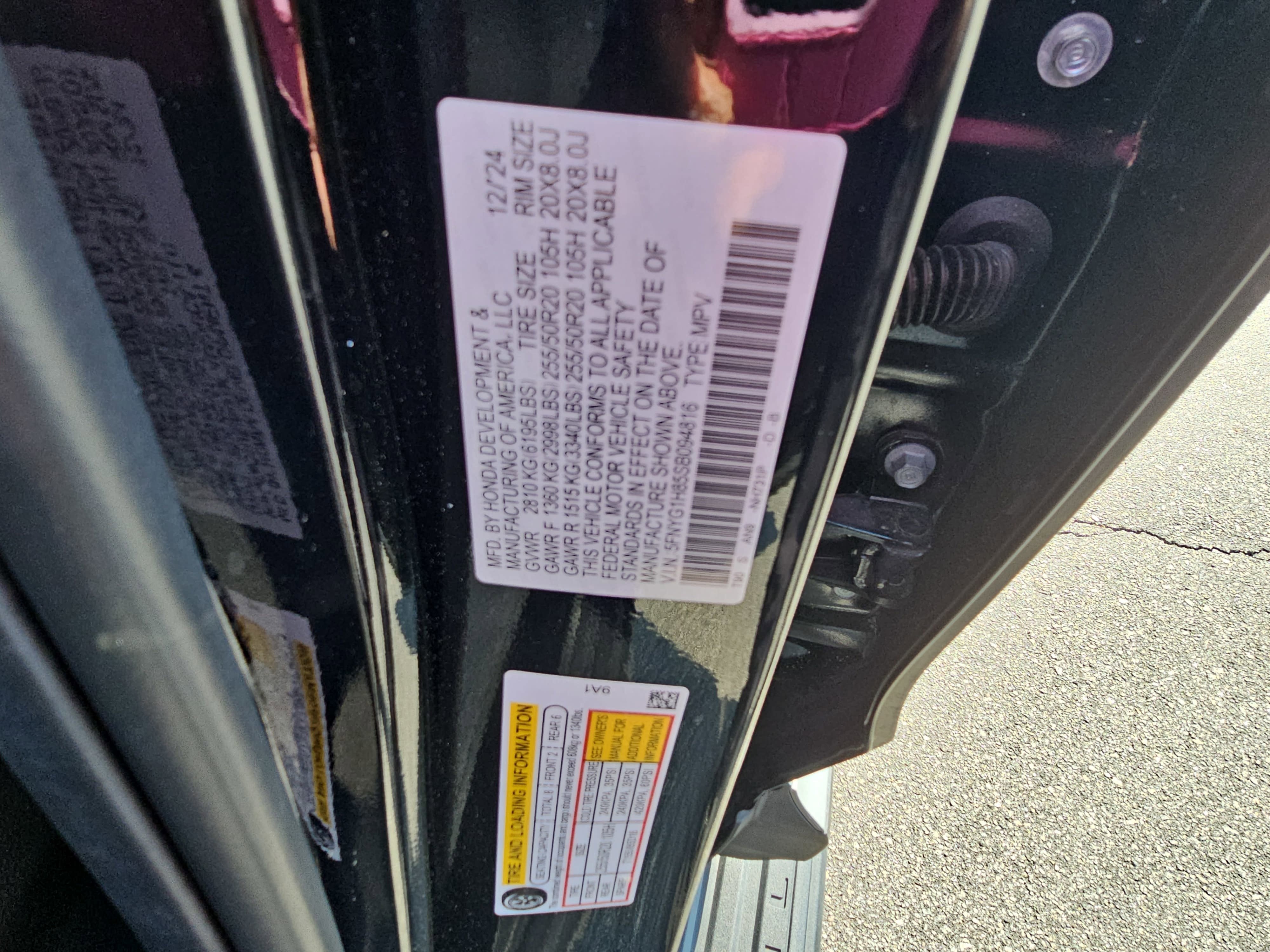 2025 Honda Pilot Elite AWD